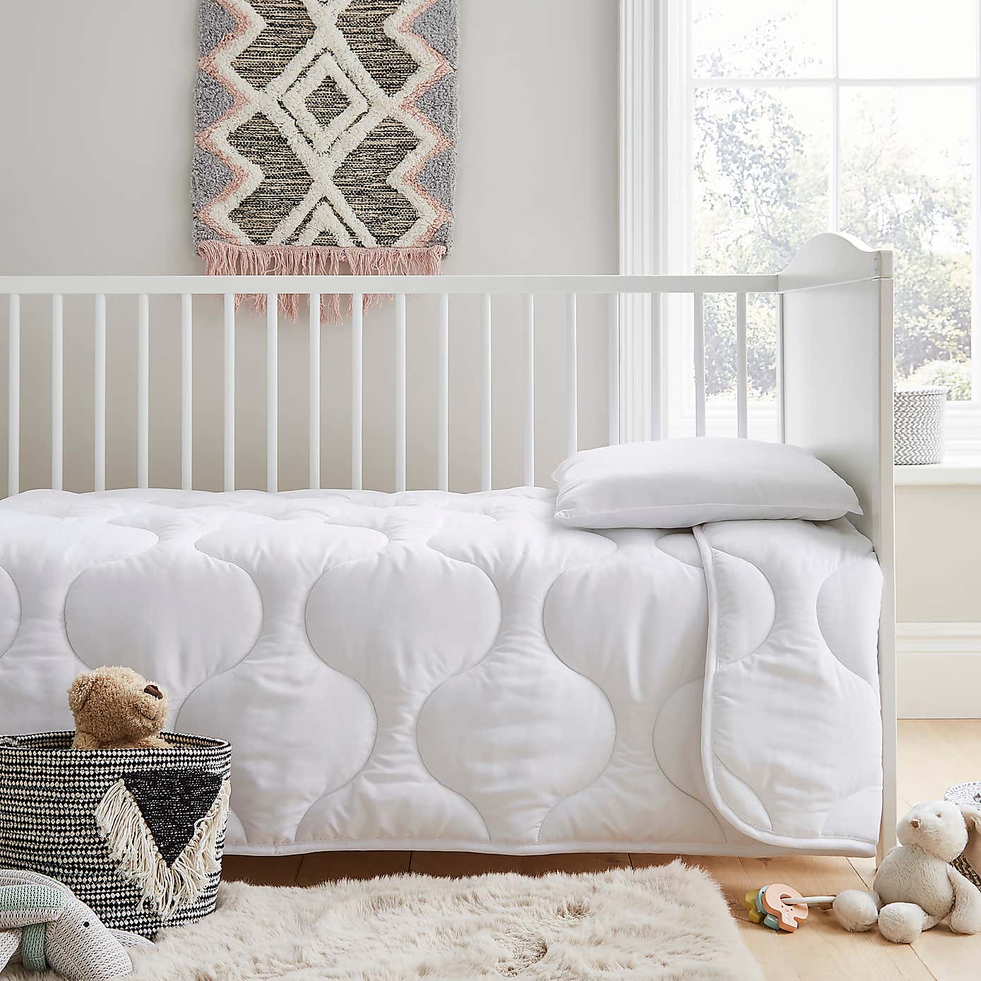 Fogarty Little Sleepers Forever Fresh Cot Bed 7 Tog Duvet and Pillow Set