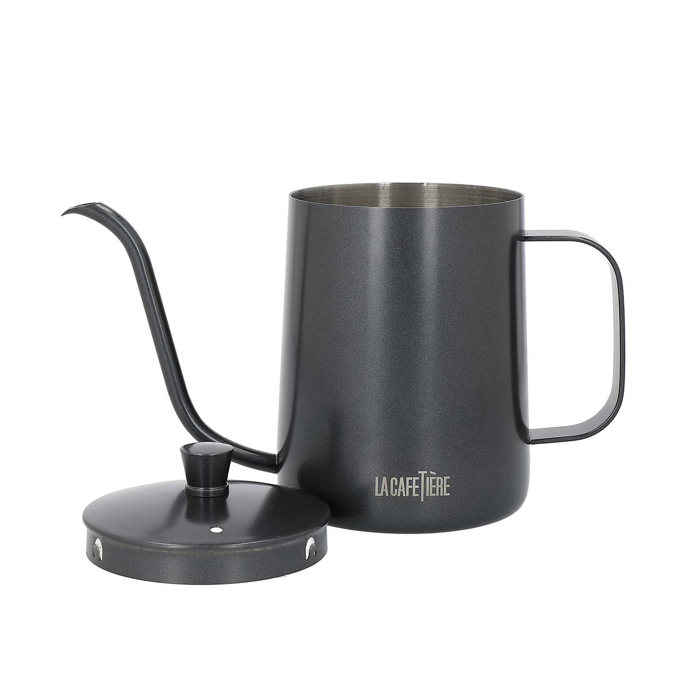 La Cafetiere Gooseneck Black Pour Over Coffee Stainless Steel Cafetiere