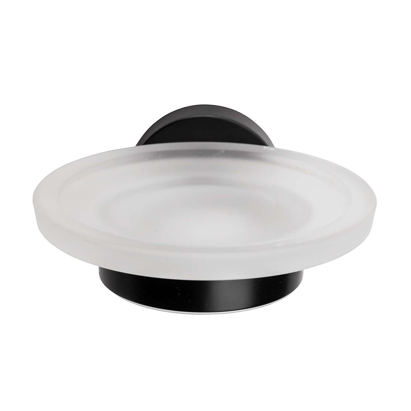Epsom Flexi-FixTM Matt Black Soap Dish & Holder