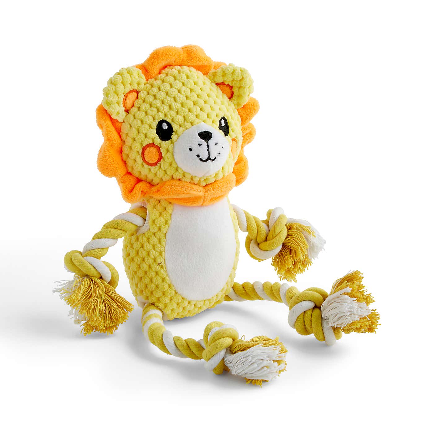 Lion Rope Pet Toy with Squeaker