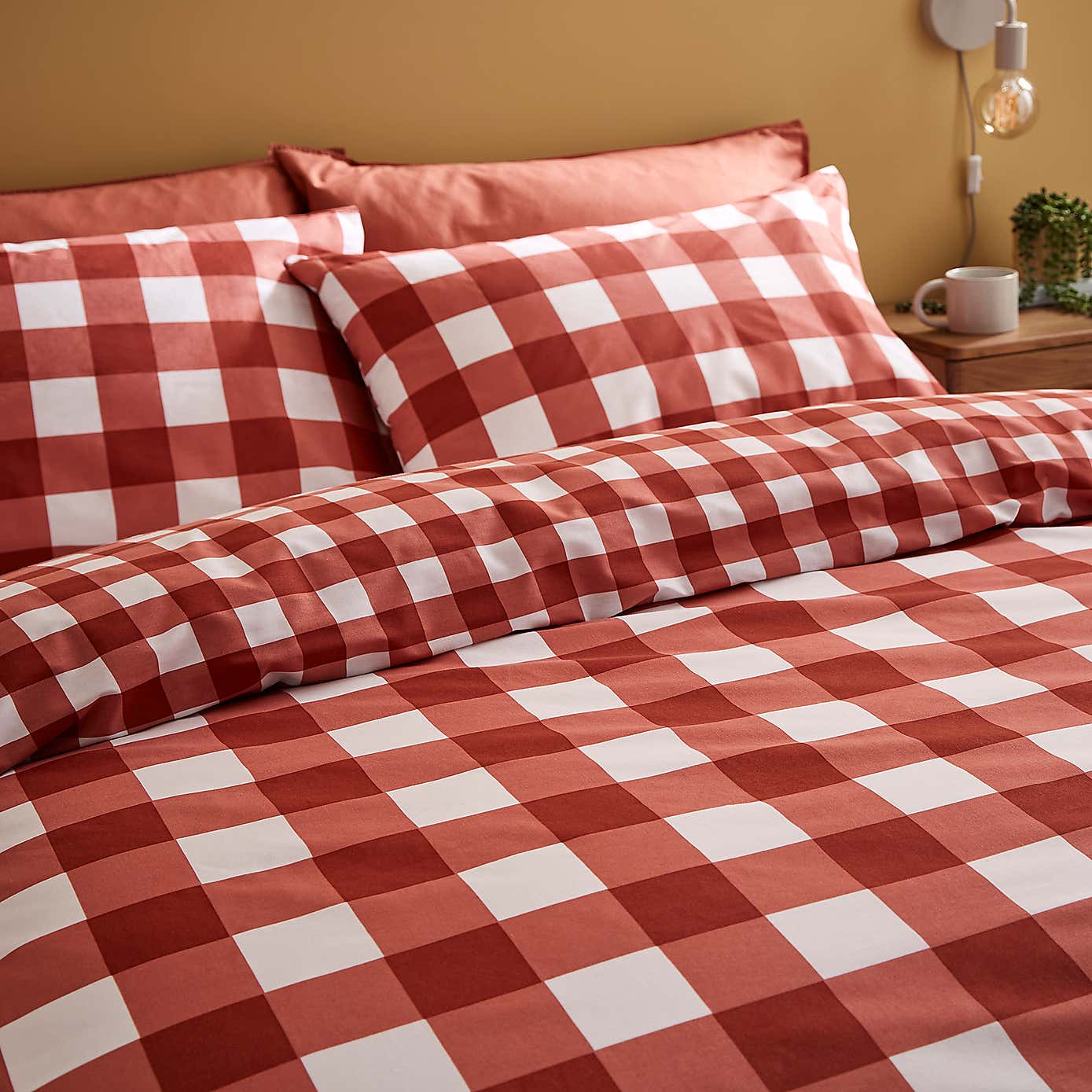 Ansley Gingham Duvet Cover & Pillowcase Set