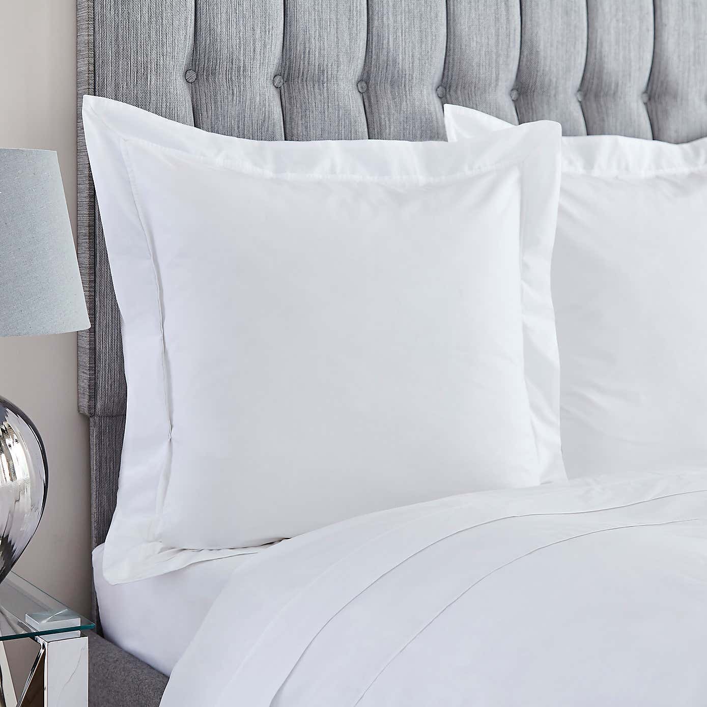 Dorma Egyptian Cotton 400 Thread Count Percale Continental Pillowcase