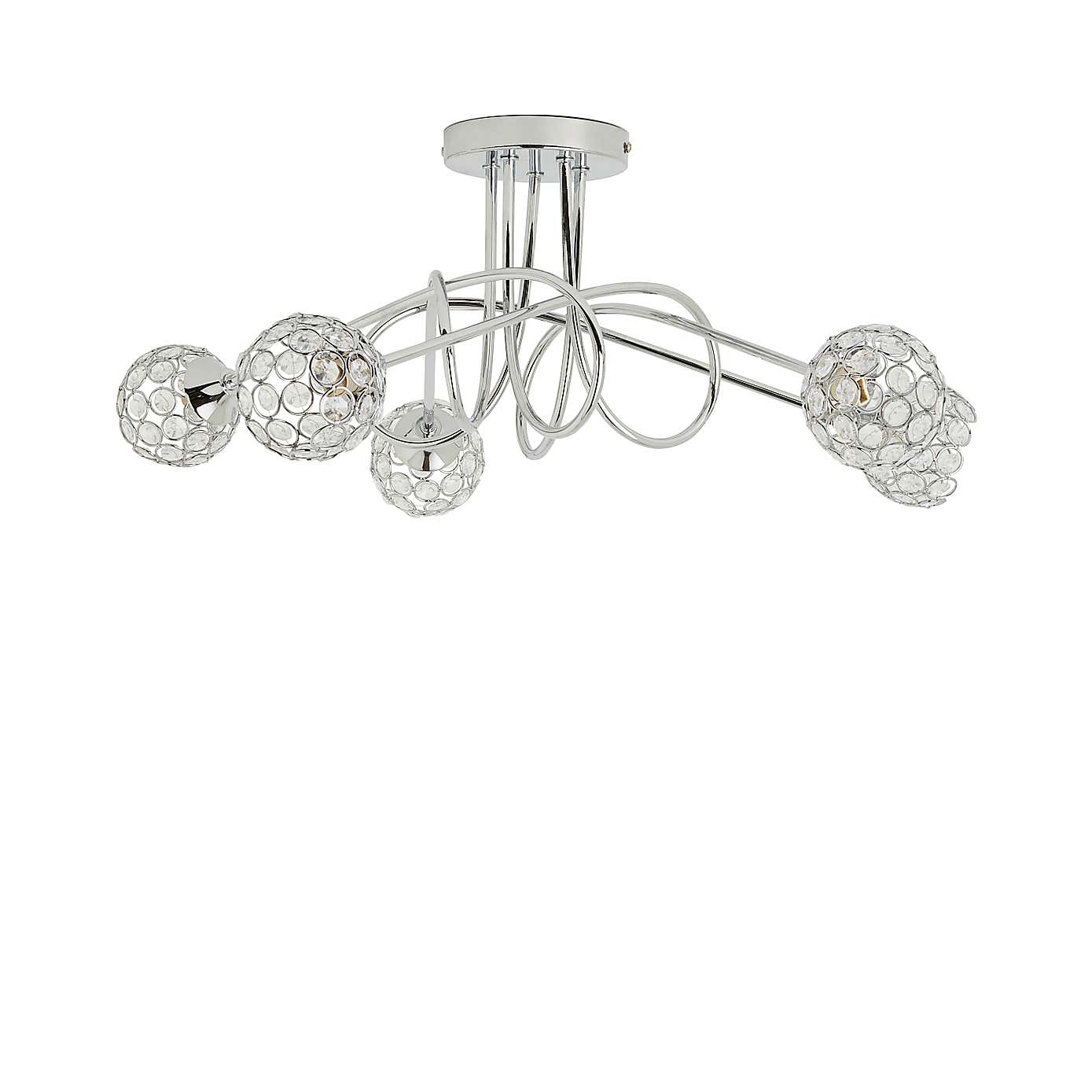 Portia 5 Light Ceiling Fitting