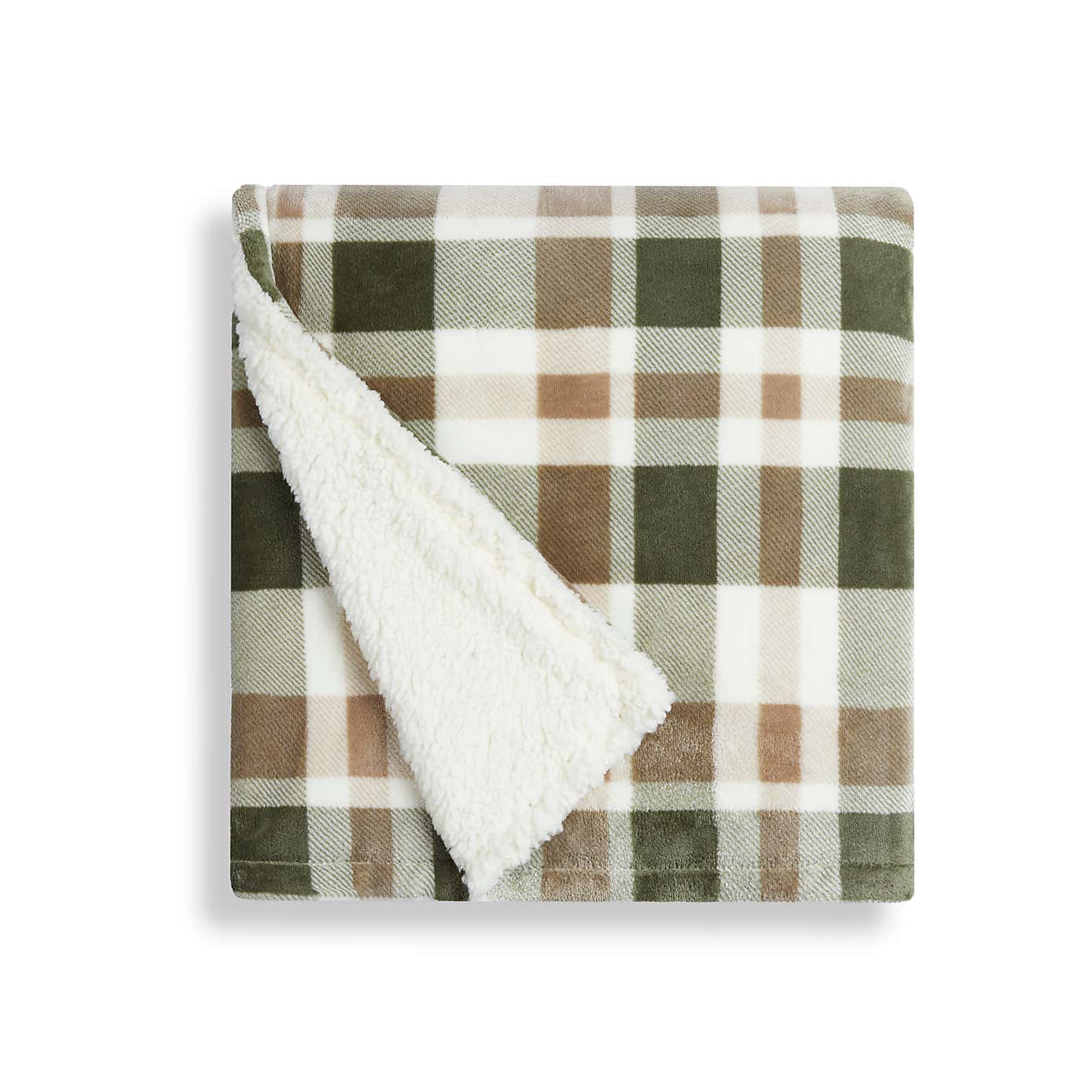 Check Sherpa Throw 130cm x 180cm