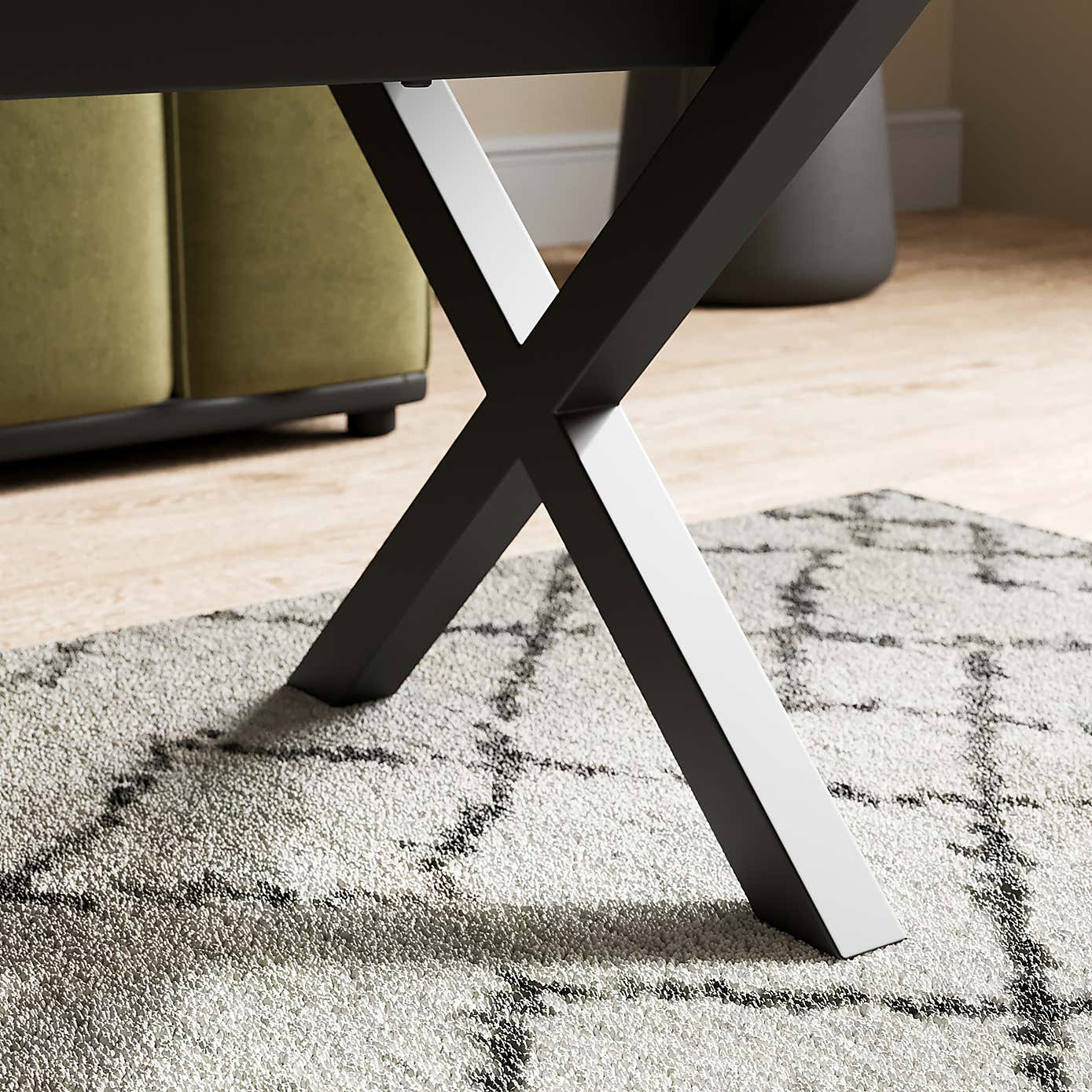 Ezra Coffee Table, Rustic Wood Effect