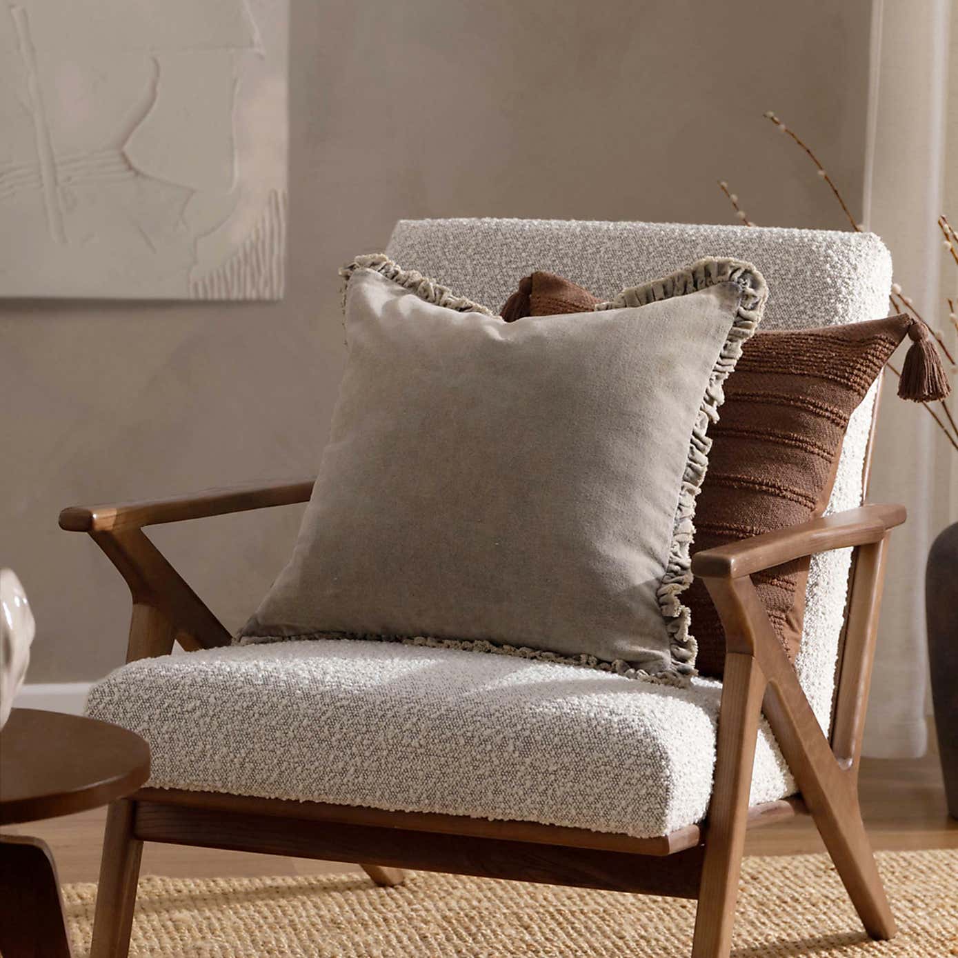 Bertie Velvet Square Cushion