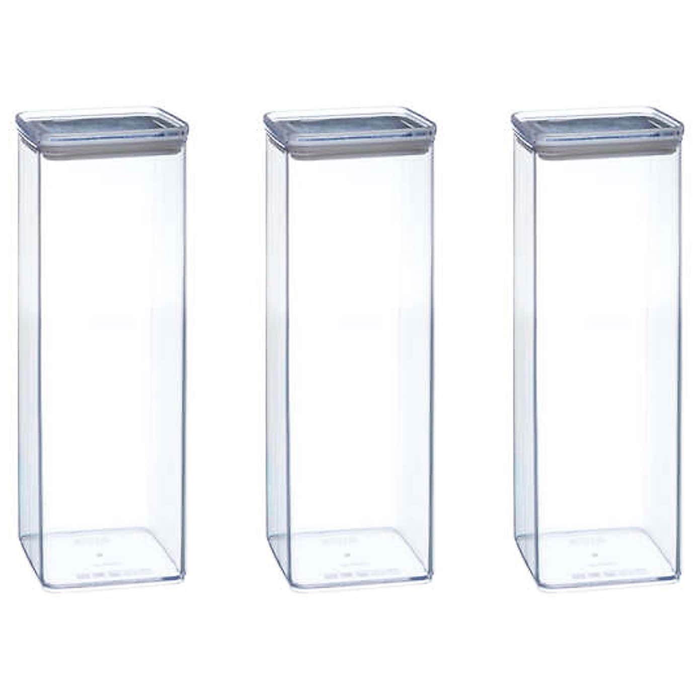 Set of 3 Air Tight Food Storage Boxes