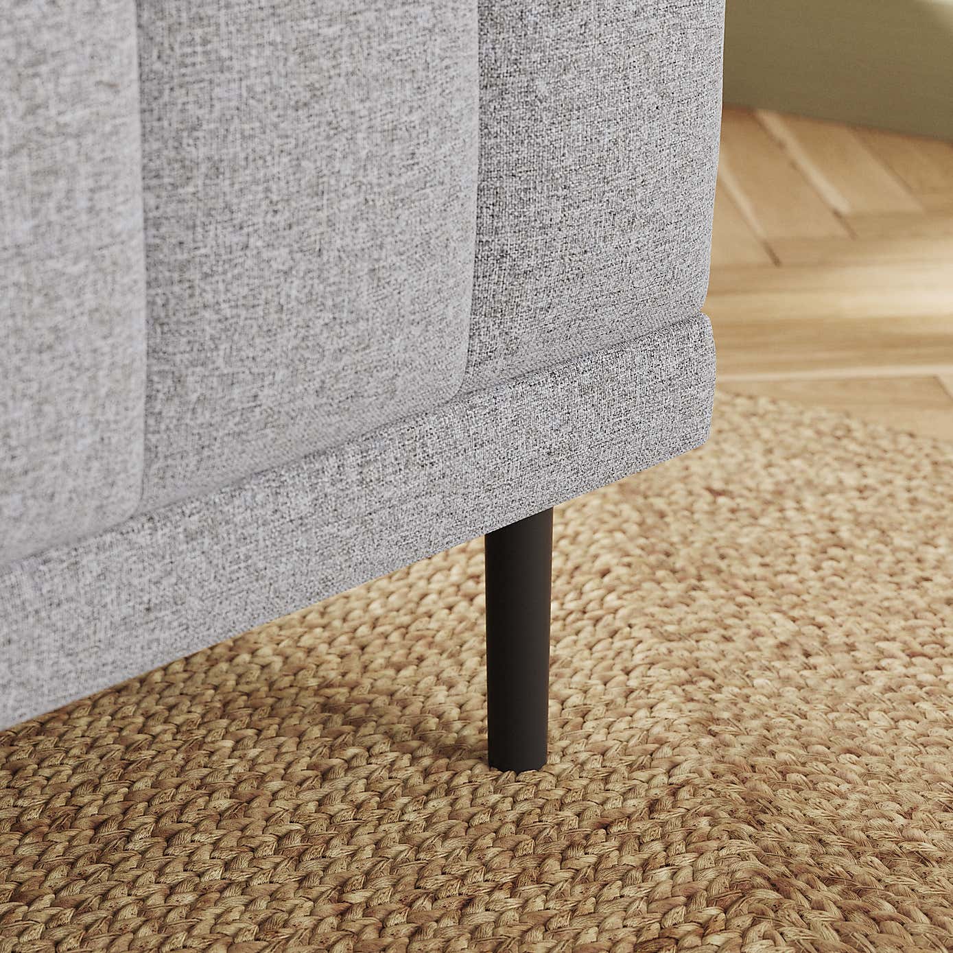 Amali Long Dining Bench, Textured Weave