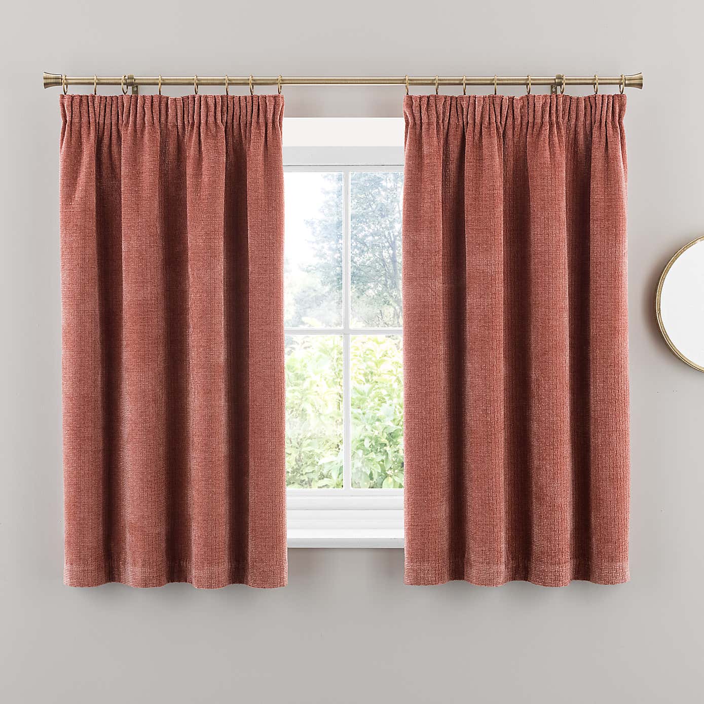 Alayna Chenille Pencil Pleat Curtains