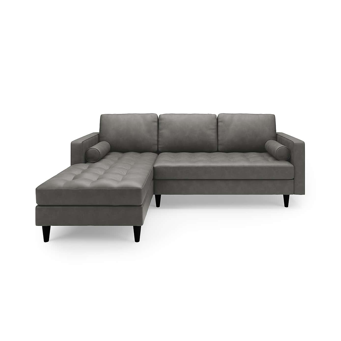 Zoe Faux Leather Left Hand Corner Sofa