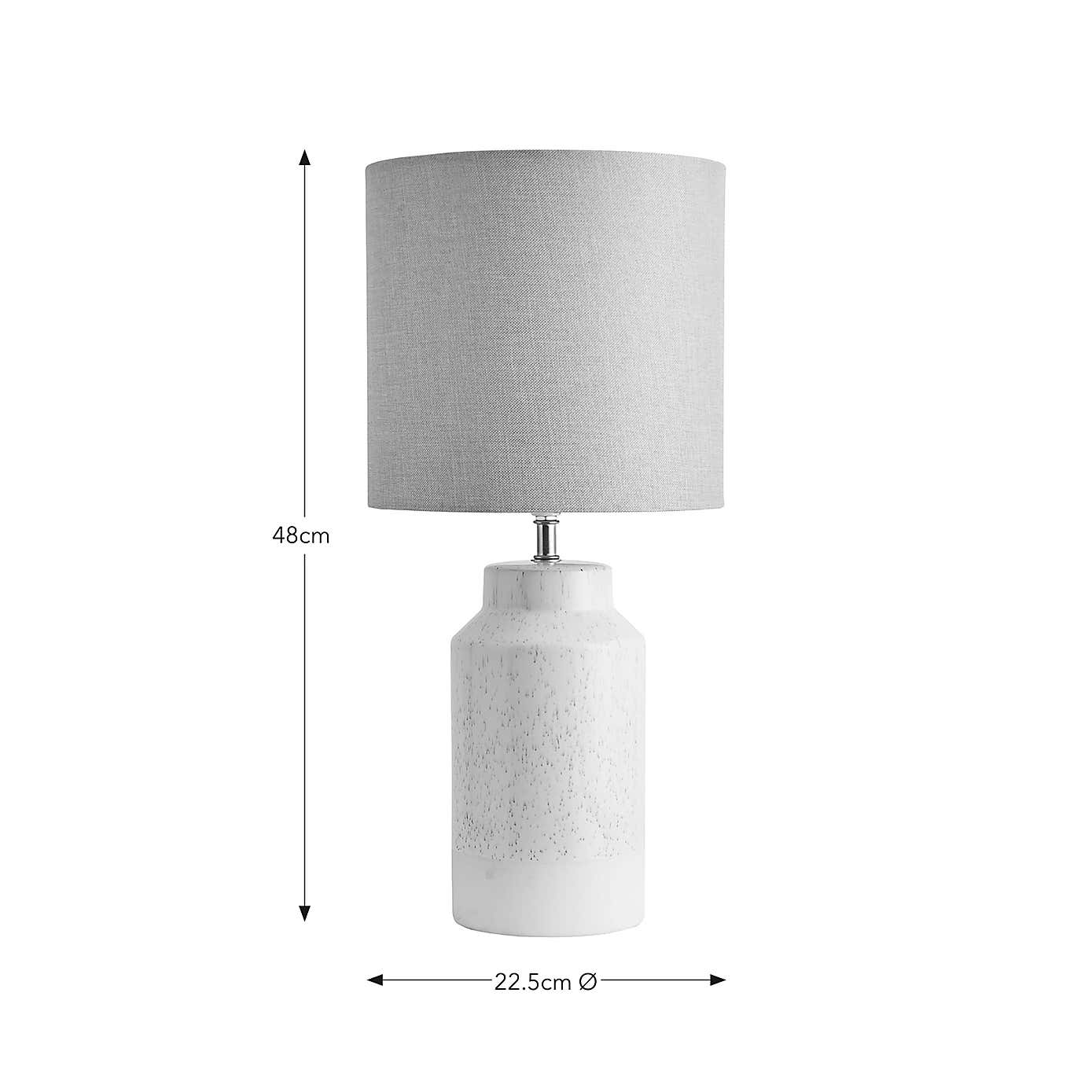 Dorma Purity Ceramic Table Lamp