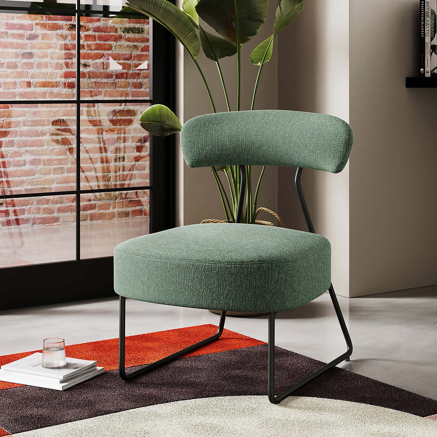 Percy Textured Weave Accent Chair