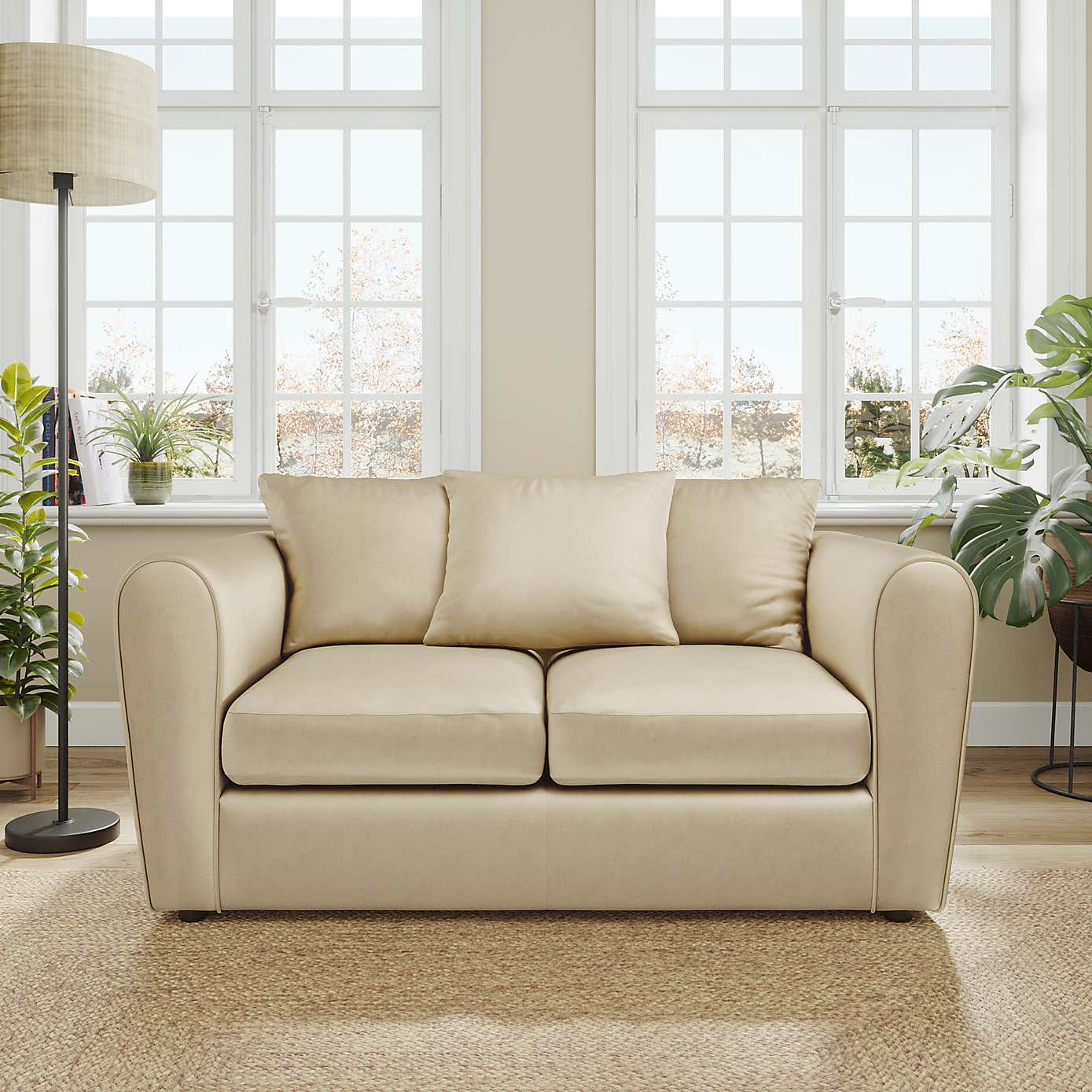 Blake Curved Arm Opulent Velvet 2 Seater Sofa