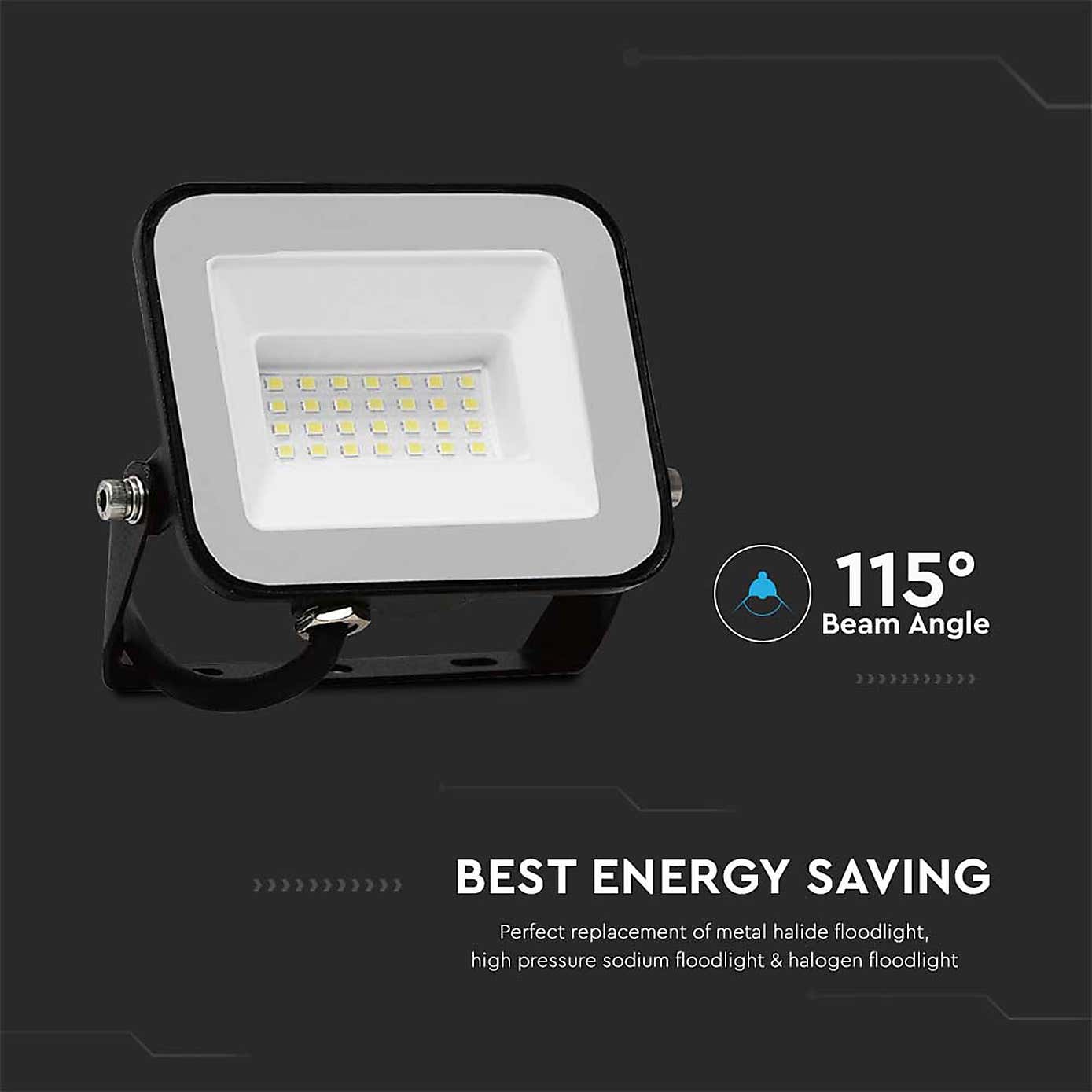 V-TAC 20W LED Floodlight Outdoor Wall Light