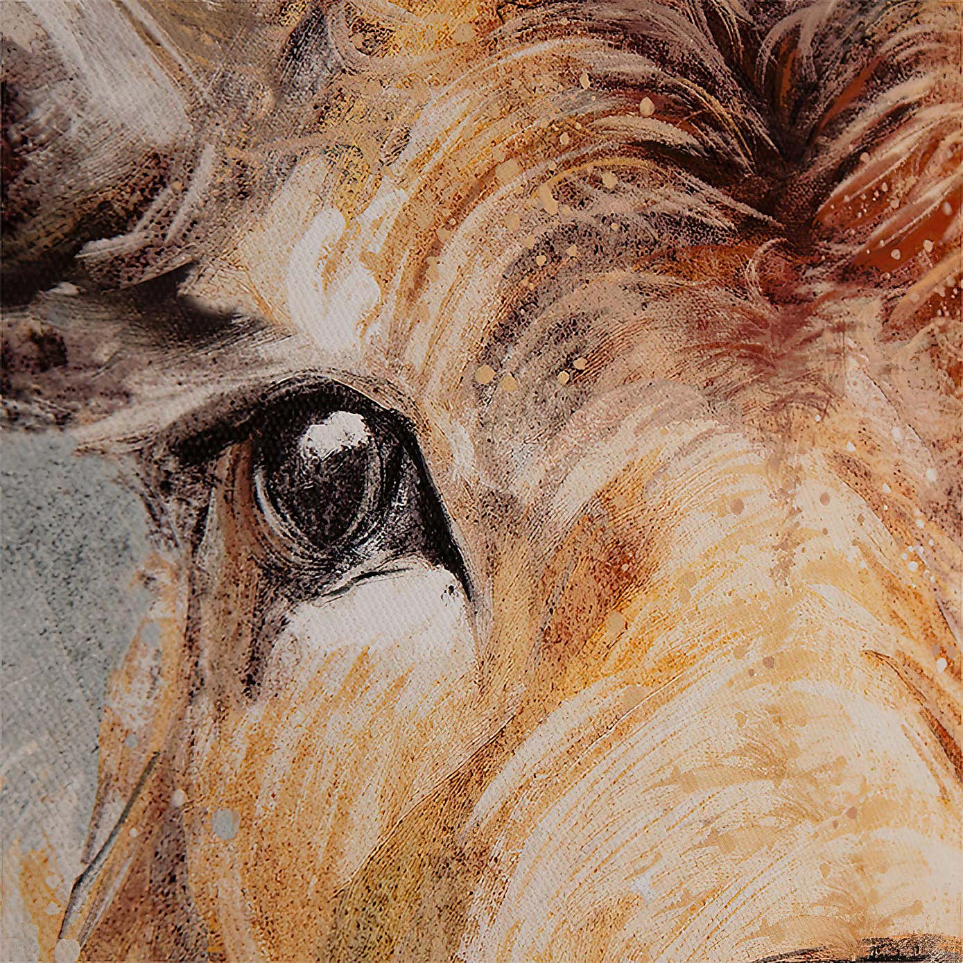 Cedar & Sage Looking On Framed Canvas