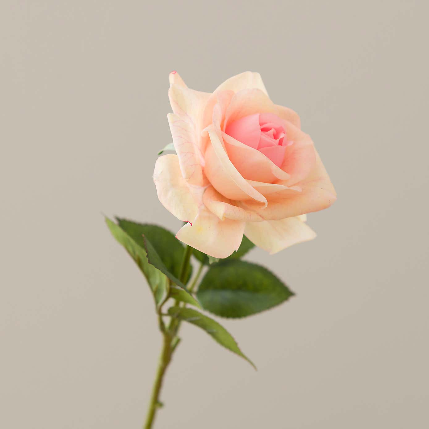 Artificial Pink Rose Stem