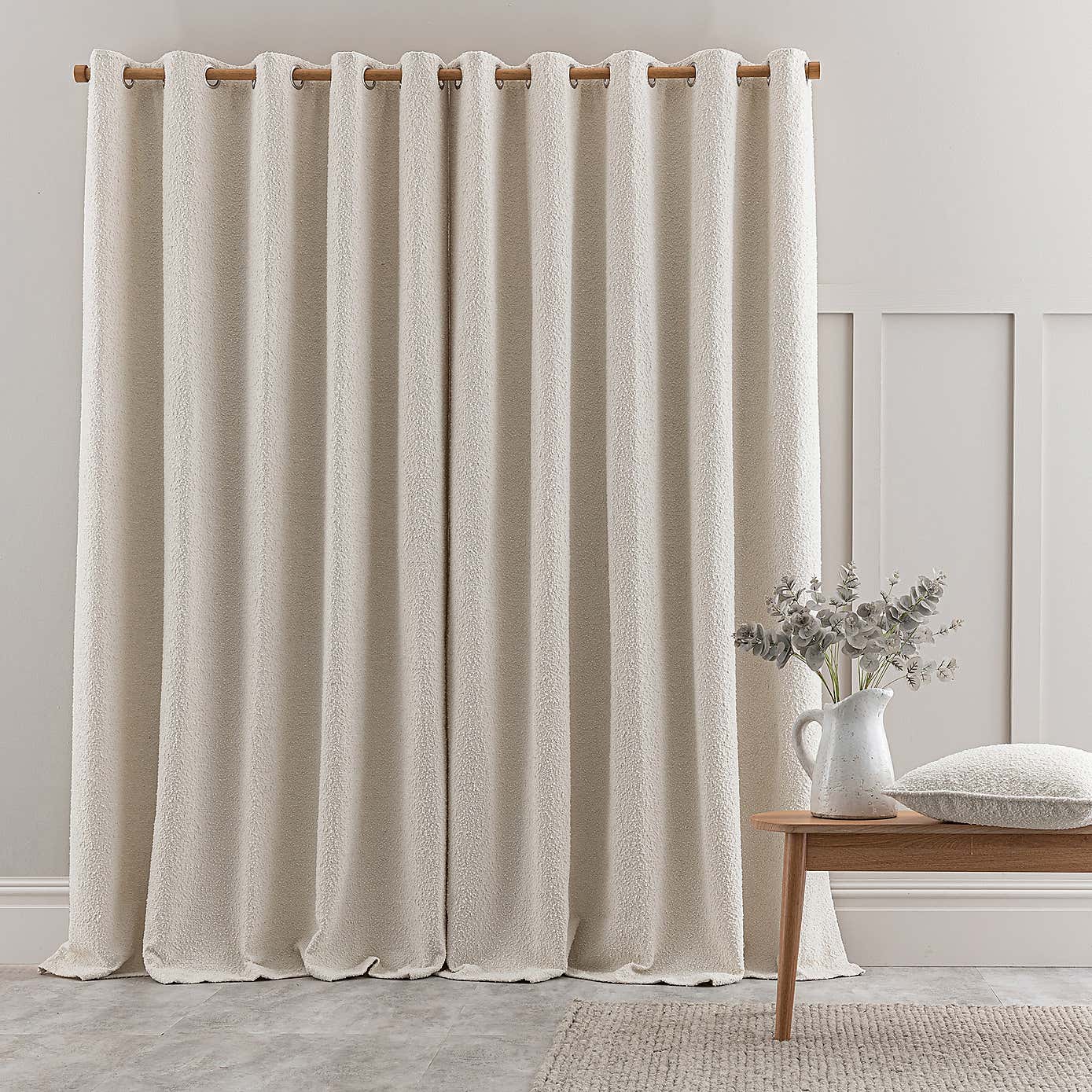 Churchgate Woodhouse Boucle Eyelet Curtains