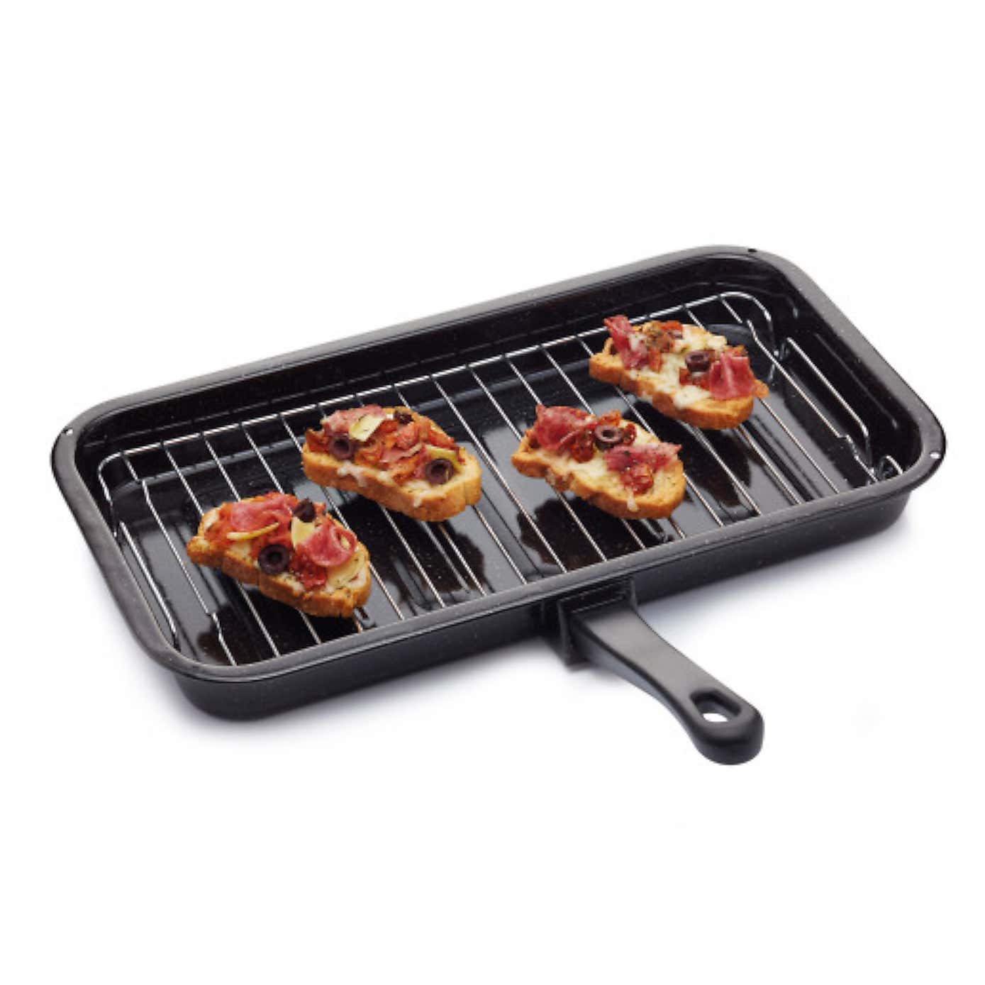 KitchenCraft Universal Stainless Steel Non-stick Oven Grill Pan