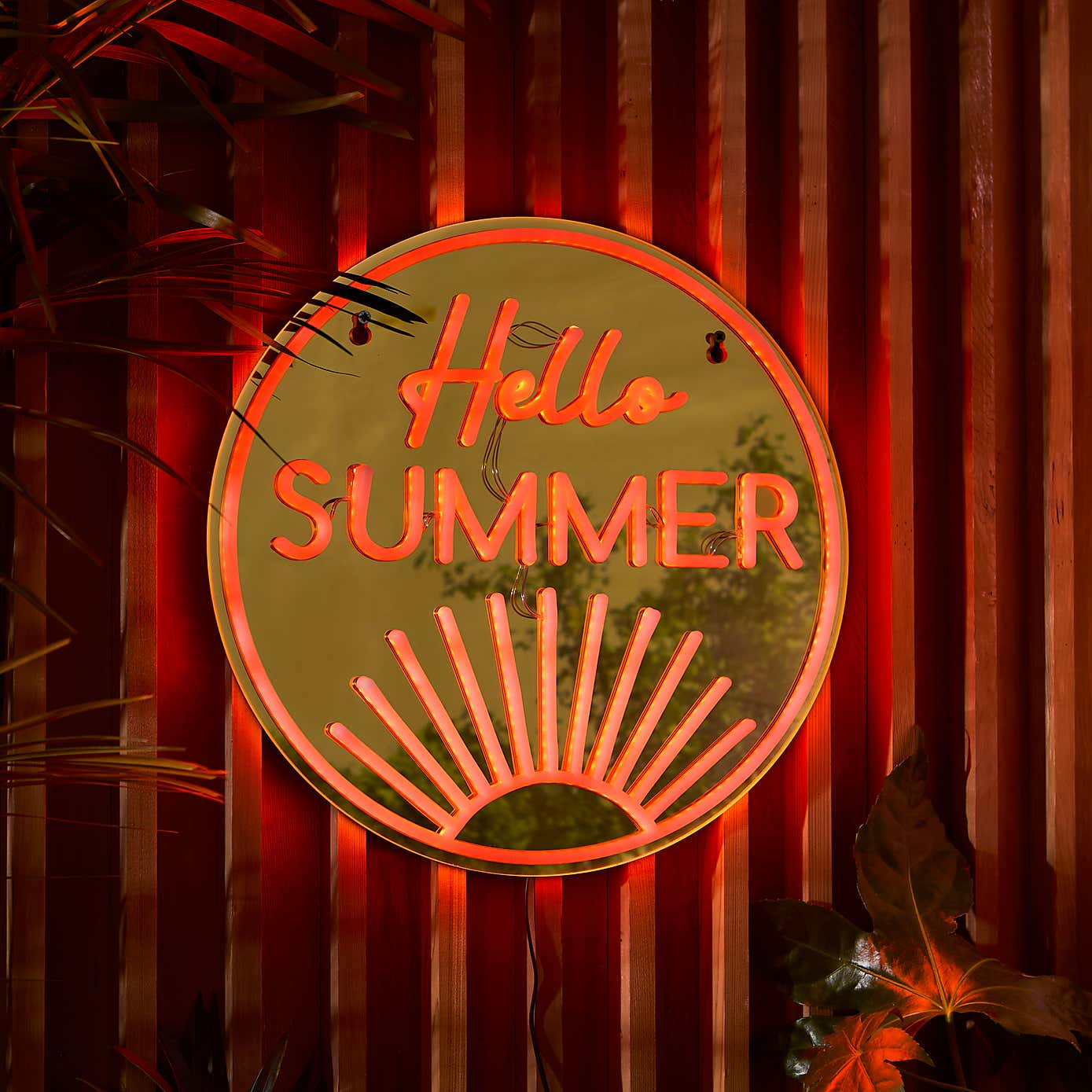 Hello Summer Indoor Outdoor Neon Sign