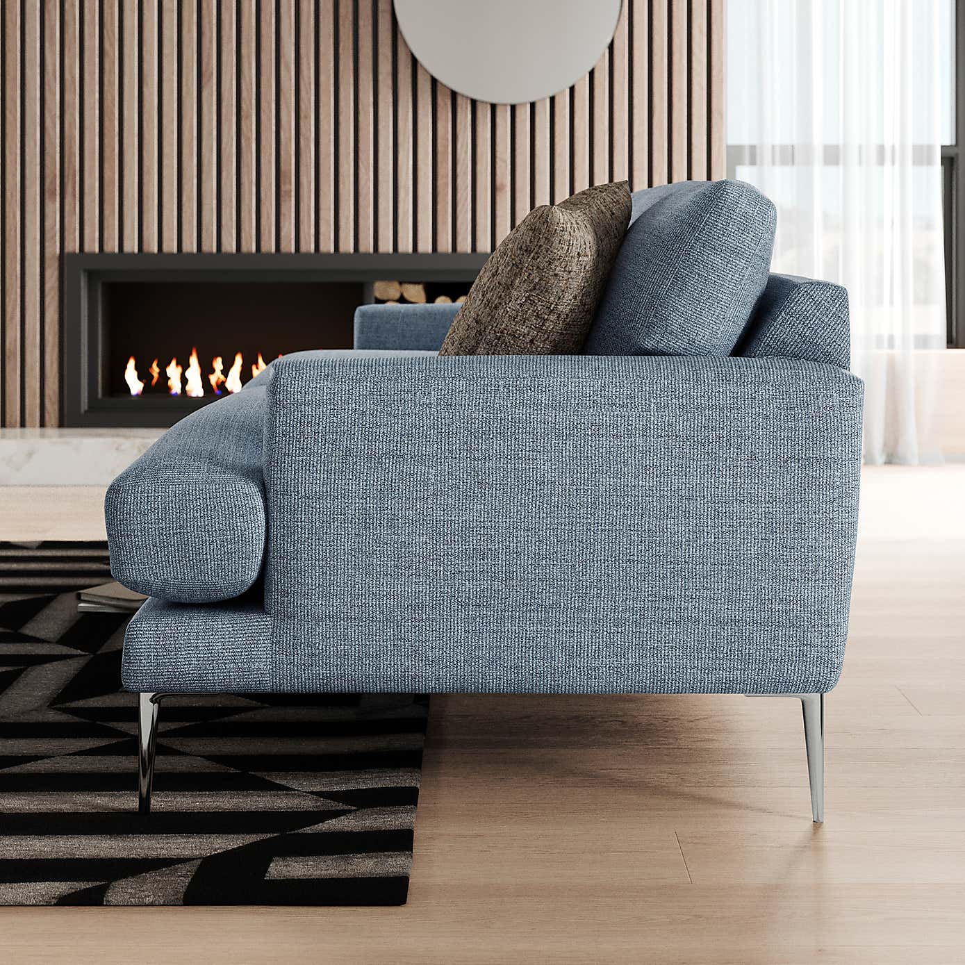 Lawson Chunky Tonal Weave 3 Seater Sofa