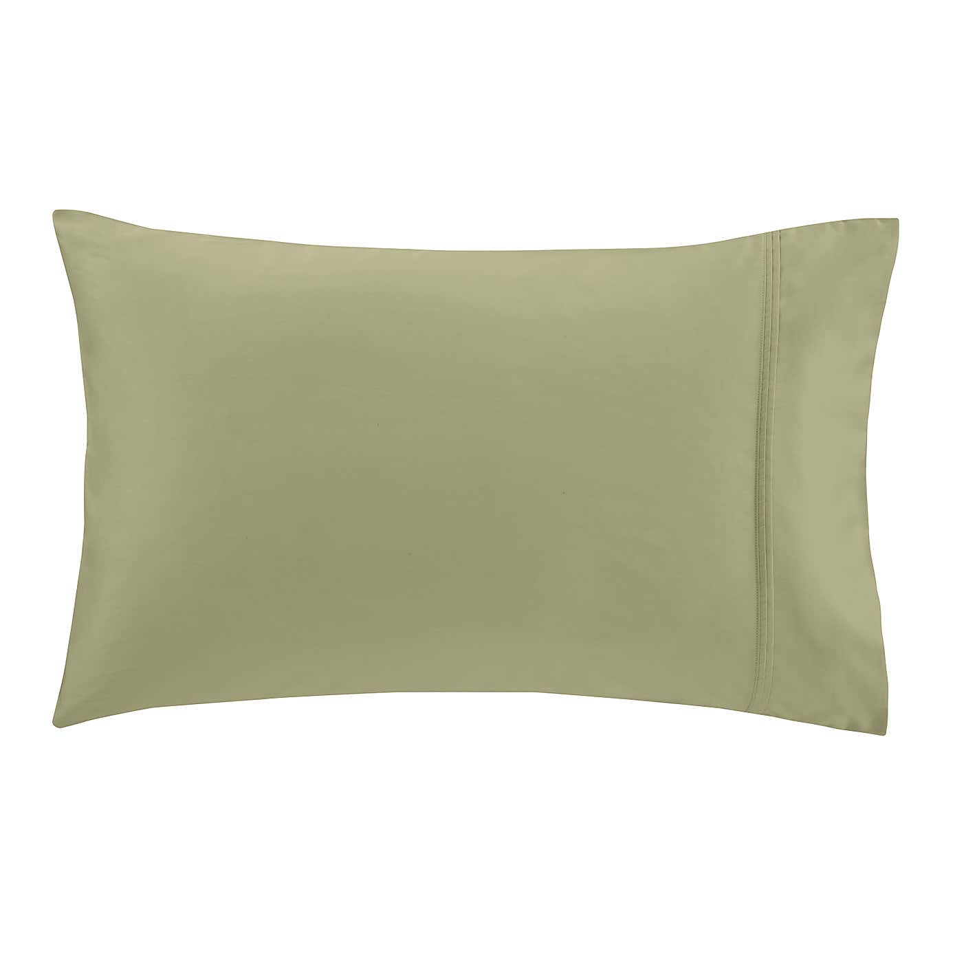 Dorma 500 Thread Count 100% Cotton Satin Plain Cuffed Pillowcase