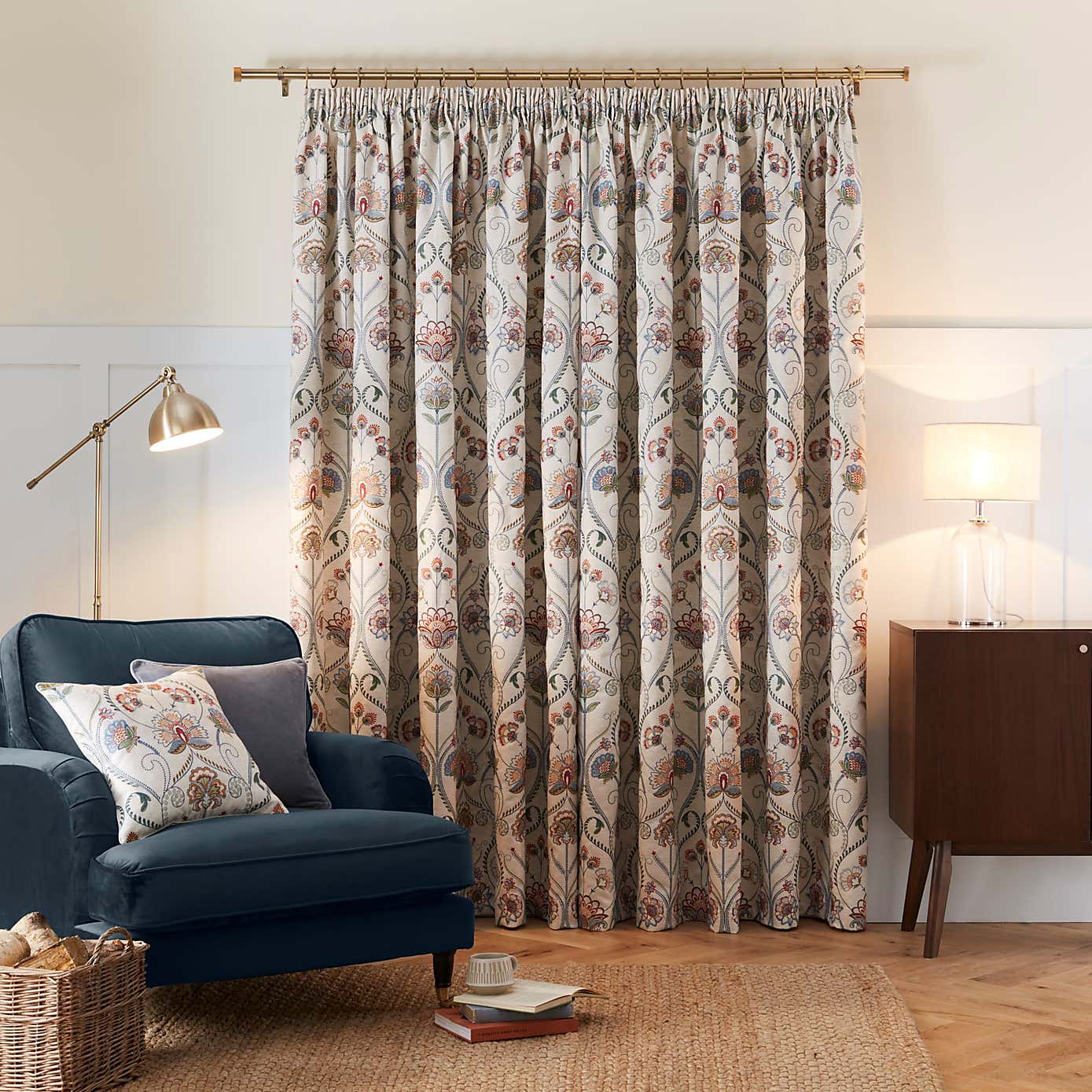 Evelyn Pencil Pleat Curtains