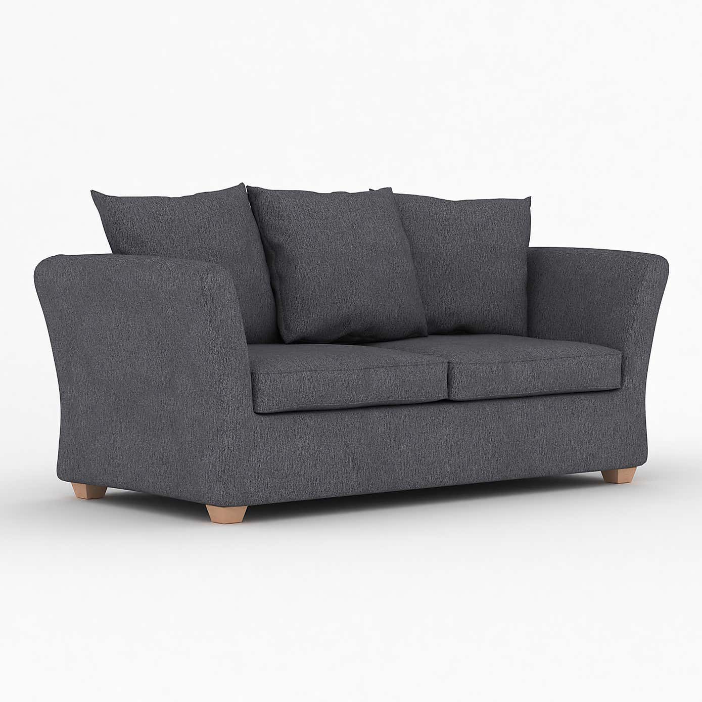Emmett Woven Fabric 2 Seater Double Sofa Bed