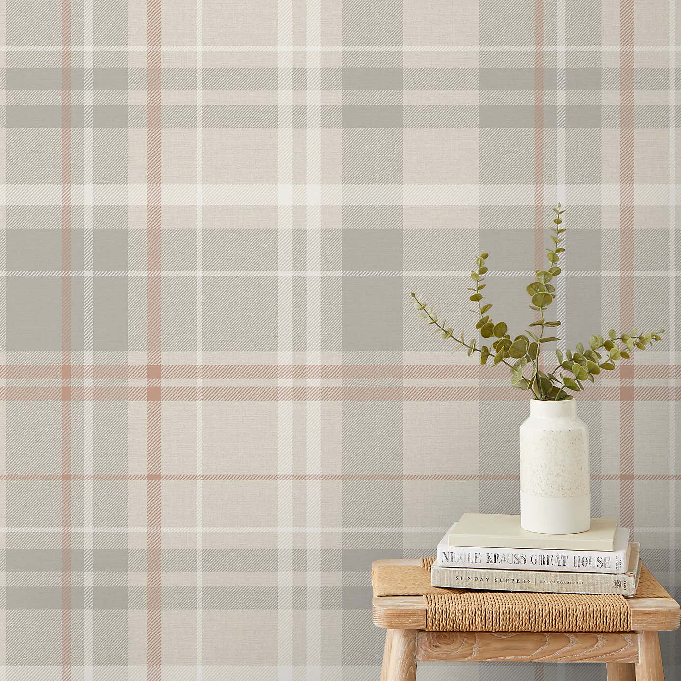 Woven Check Hybrid Tactile Wallpaper