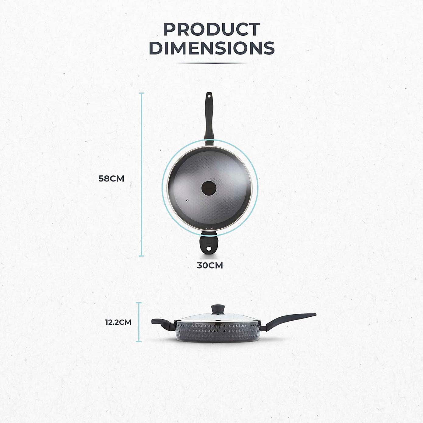 Tower Diamo 30cm Ceramic Multi-Pan with Lid