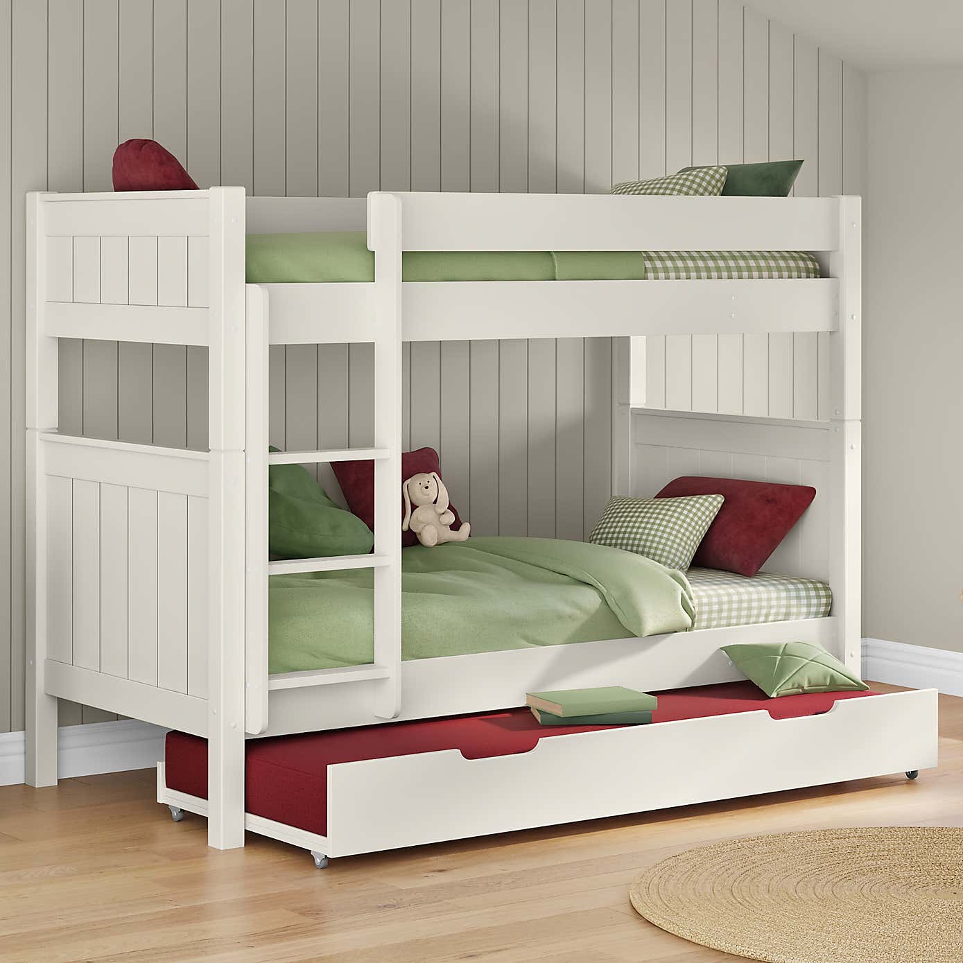 Stompa Classic Bunk Bed With Open Trundle