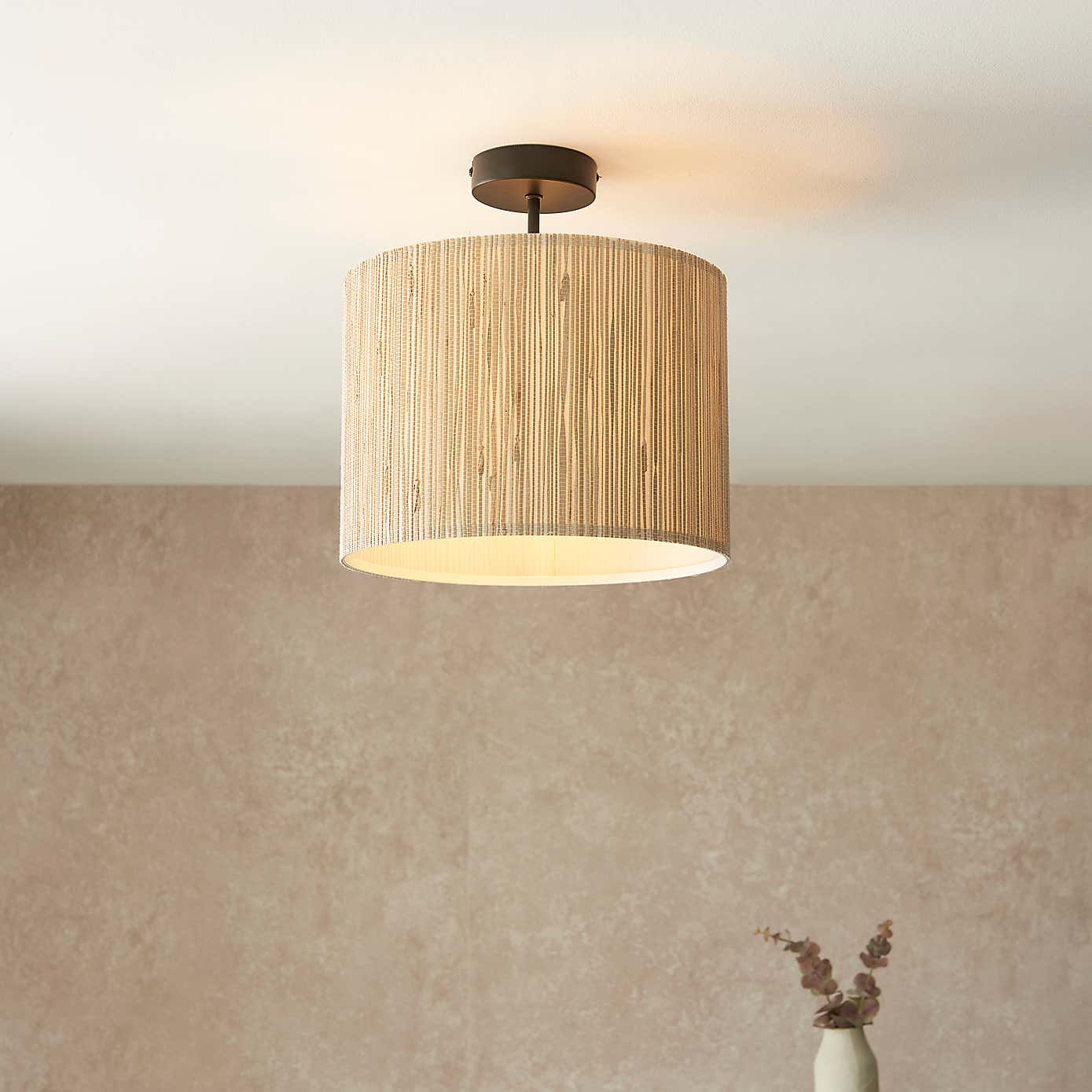 Vogue Marson 1 Light Semi Flush Ceiling Fitting