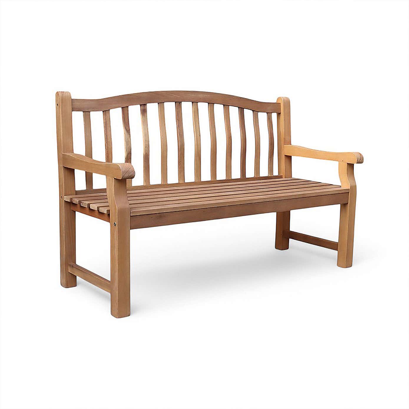 A.Mir Lytham Outdoor 3 Seater Dining Bench