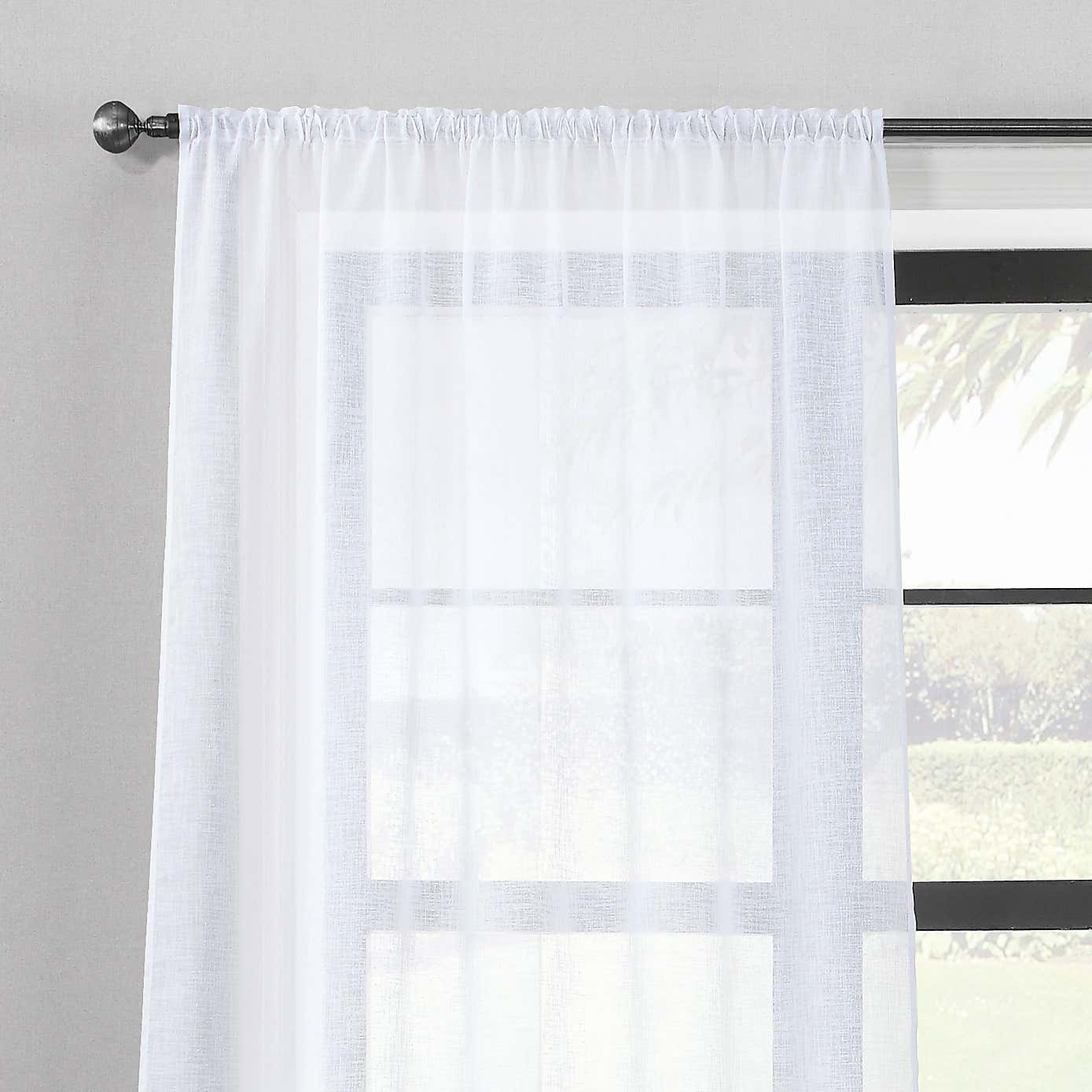 Recycled Polyester Slot Top Single Voile Panel