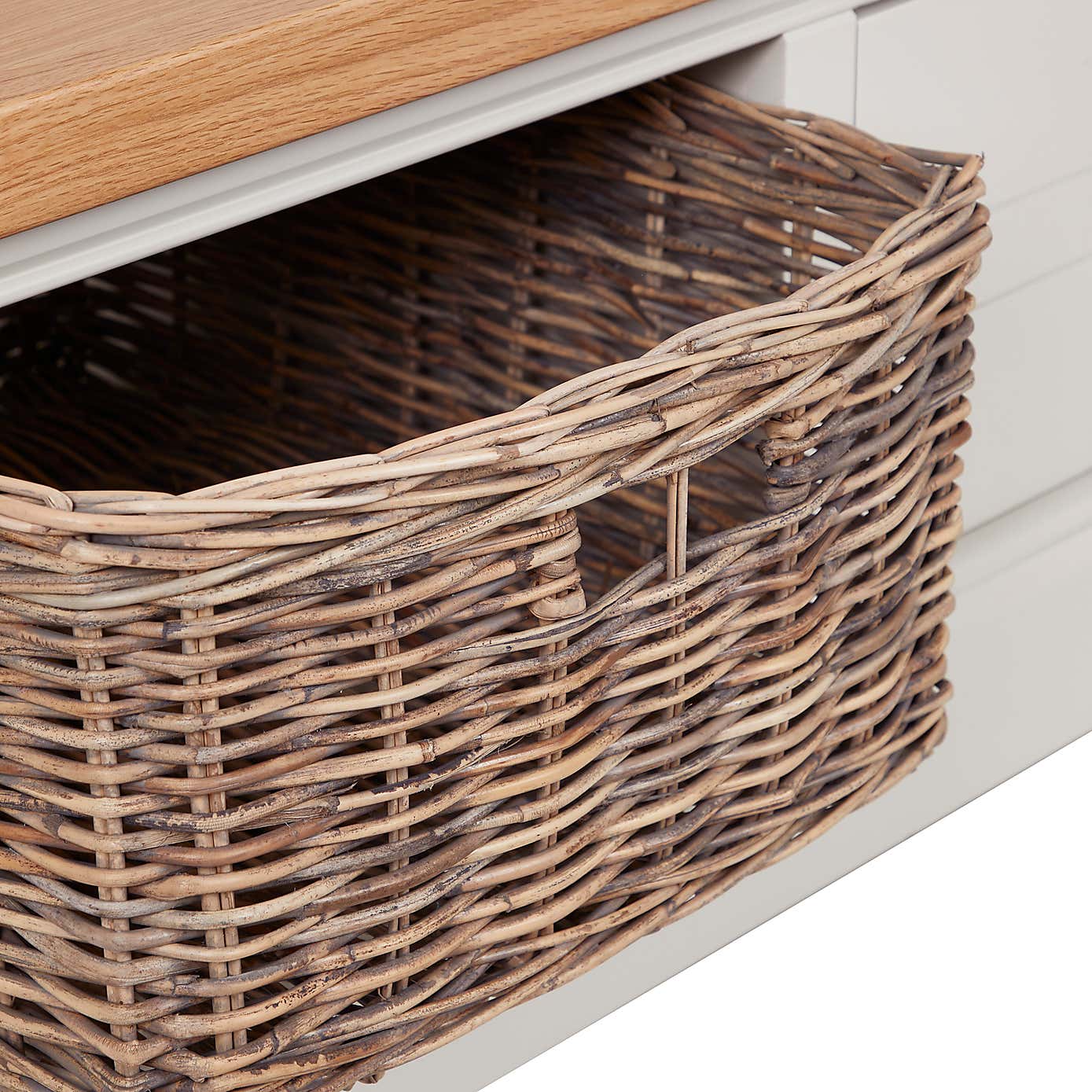 Compton Ivory Coffee Table with Baskets