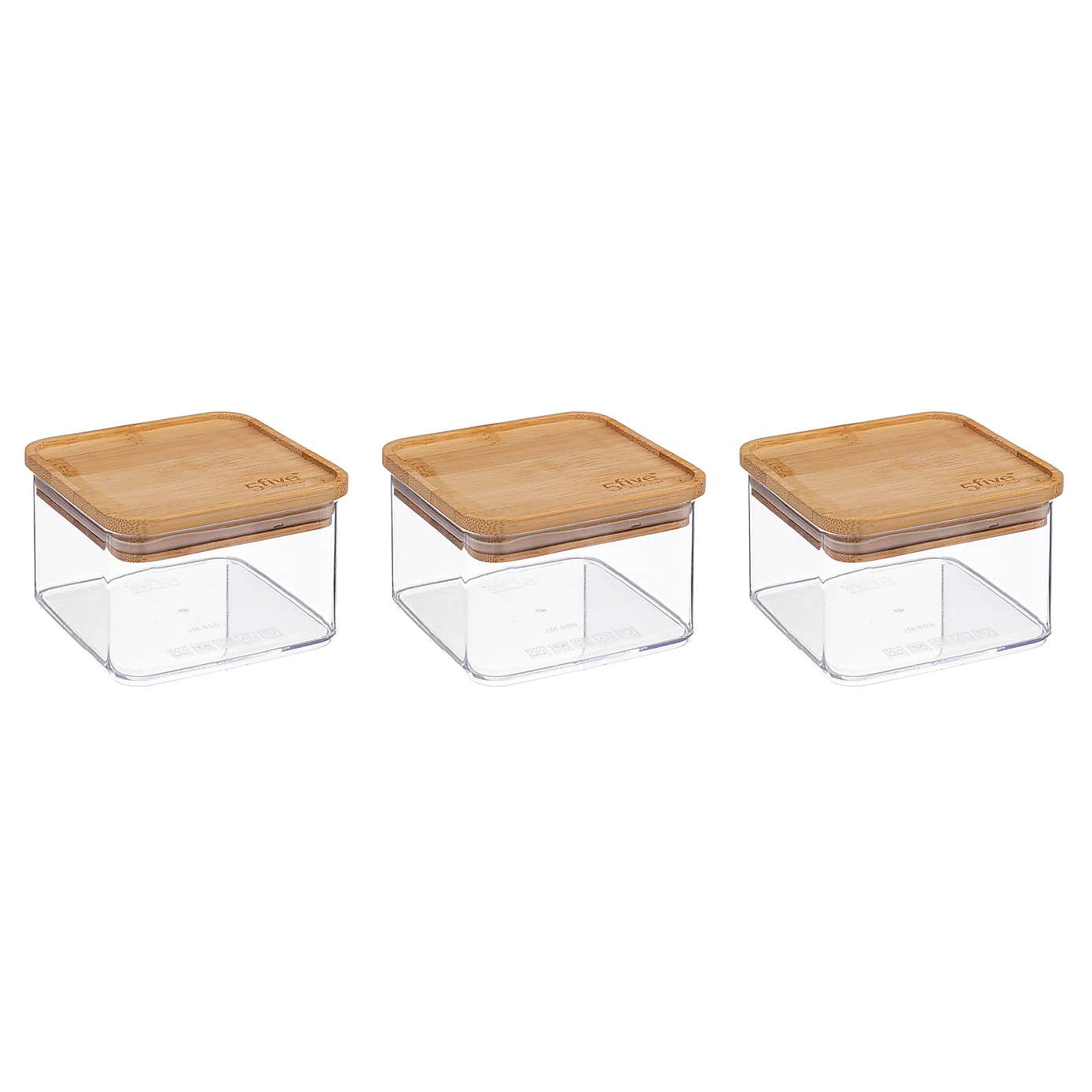 Set of 3 AirTight 0.5L Storage Boxes