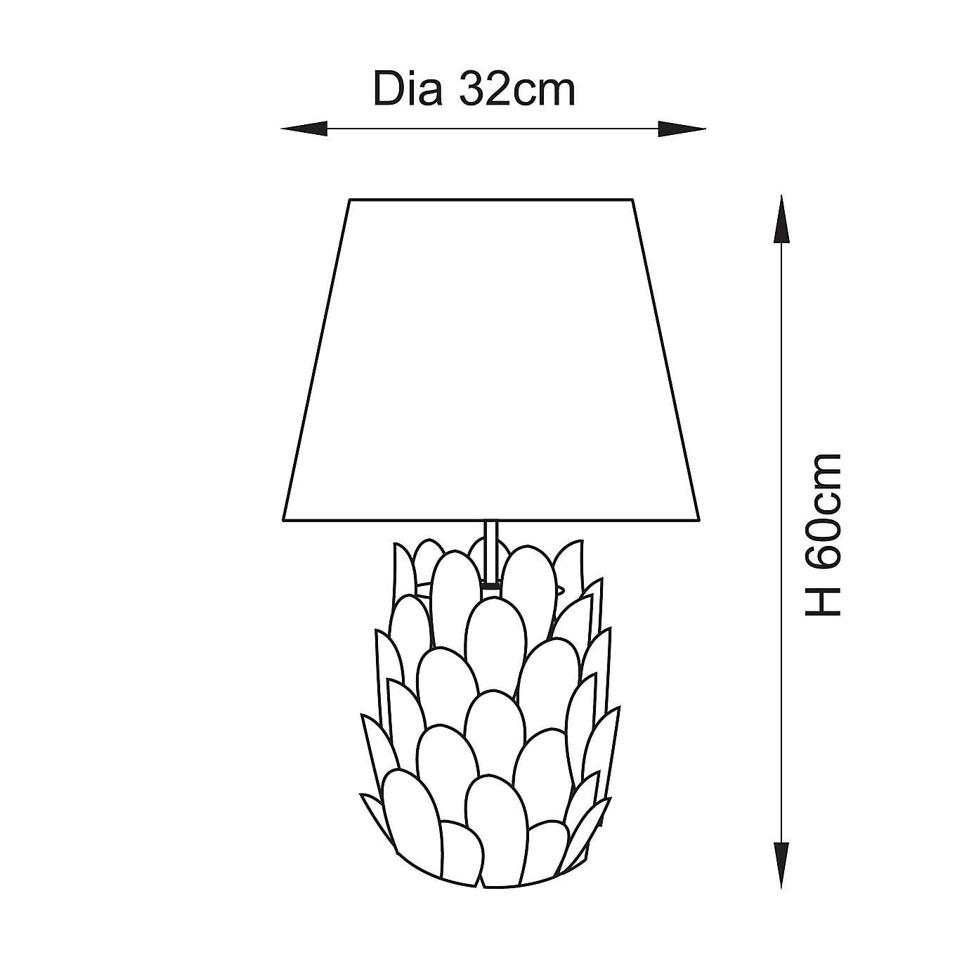 Vogue Tiered Leafs Table Lamp