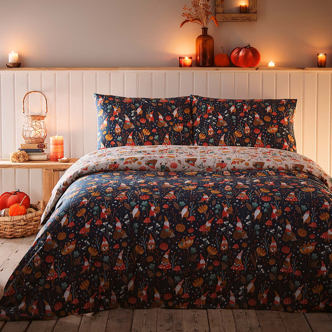 Gnomes and Friends Duvet Cover & Pillowcase Set