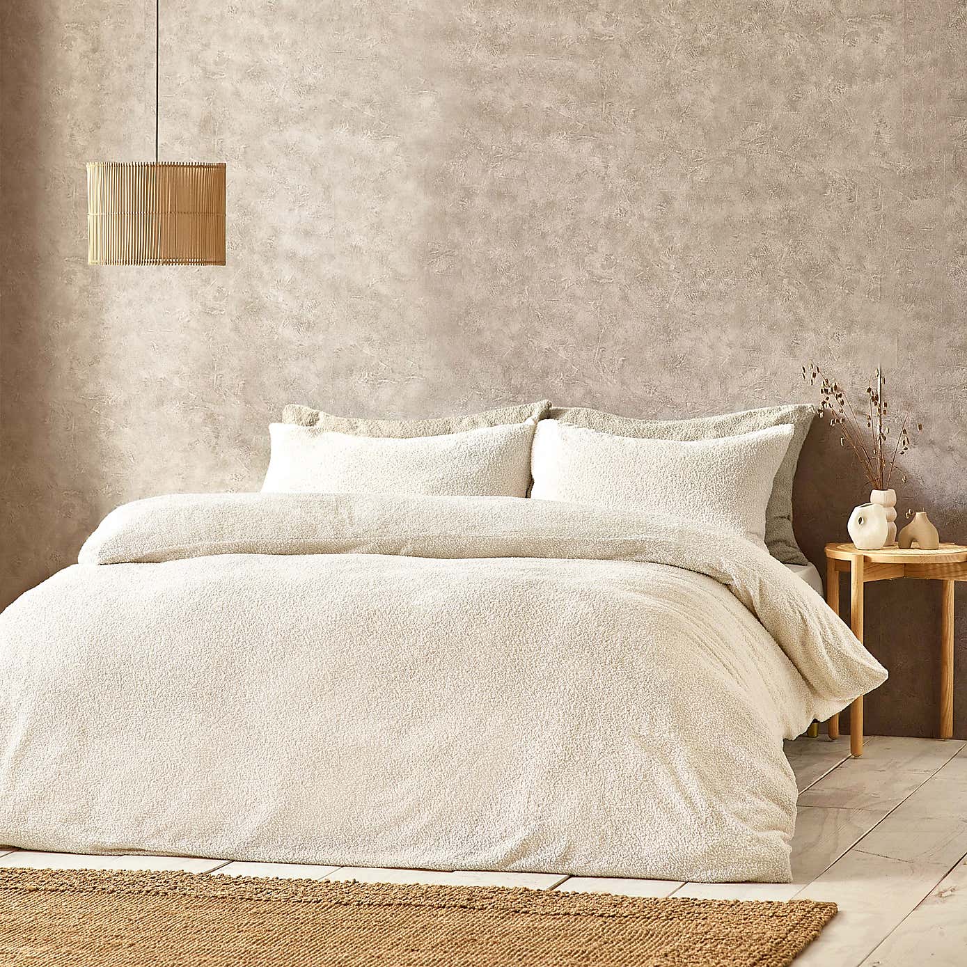 Riviera Yard Boucle Duvet Cover & Pillowcase Set