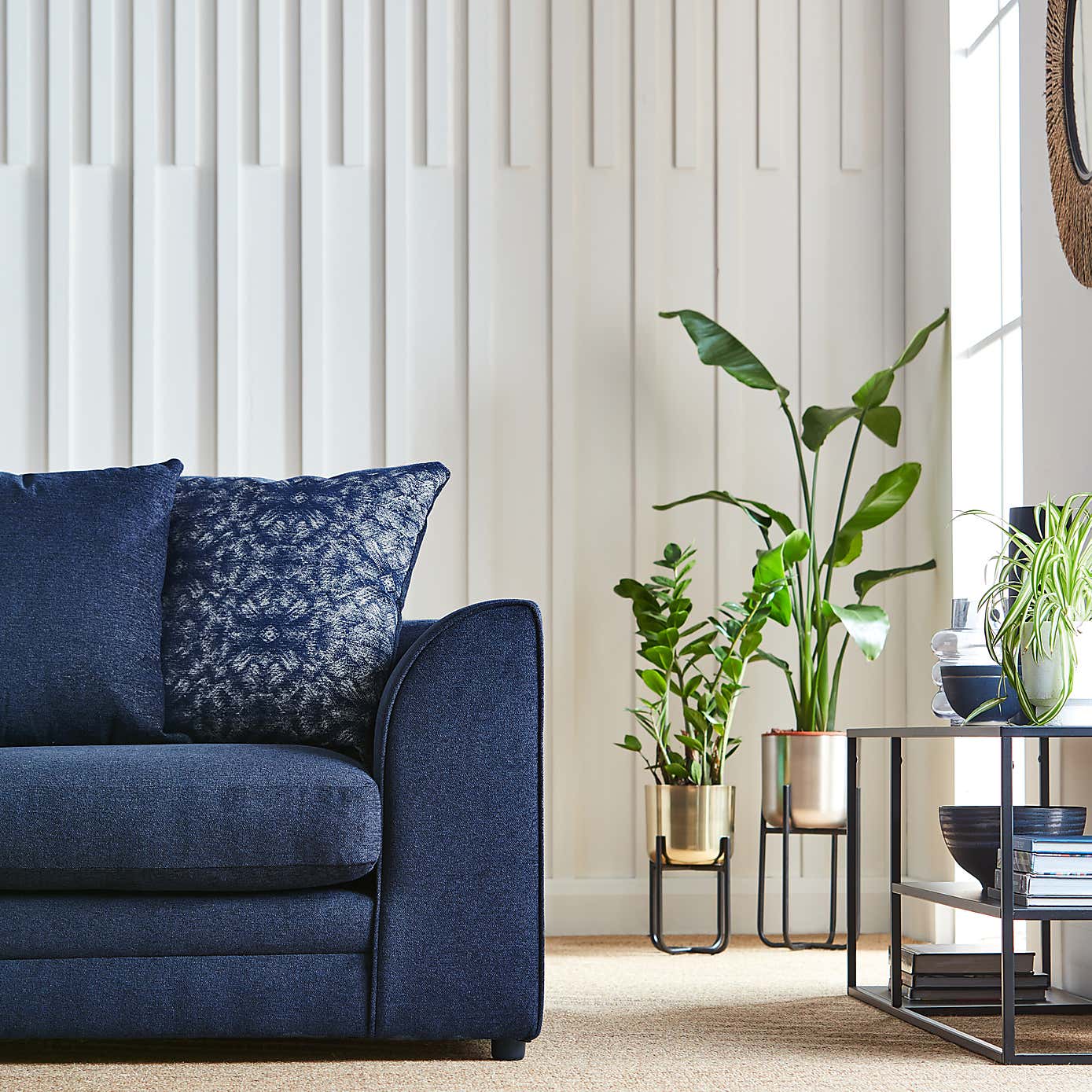 Washington Chenille Combo 2 Seater Sofa