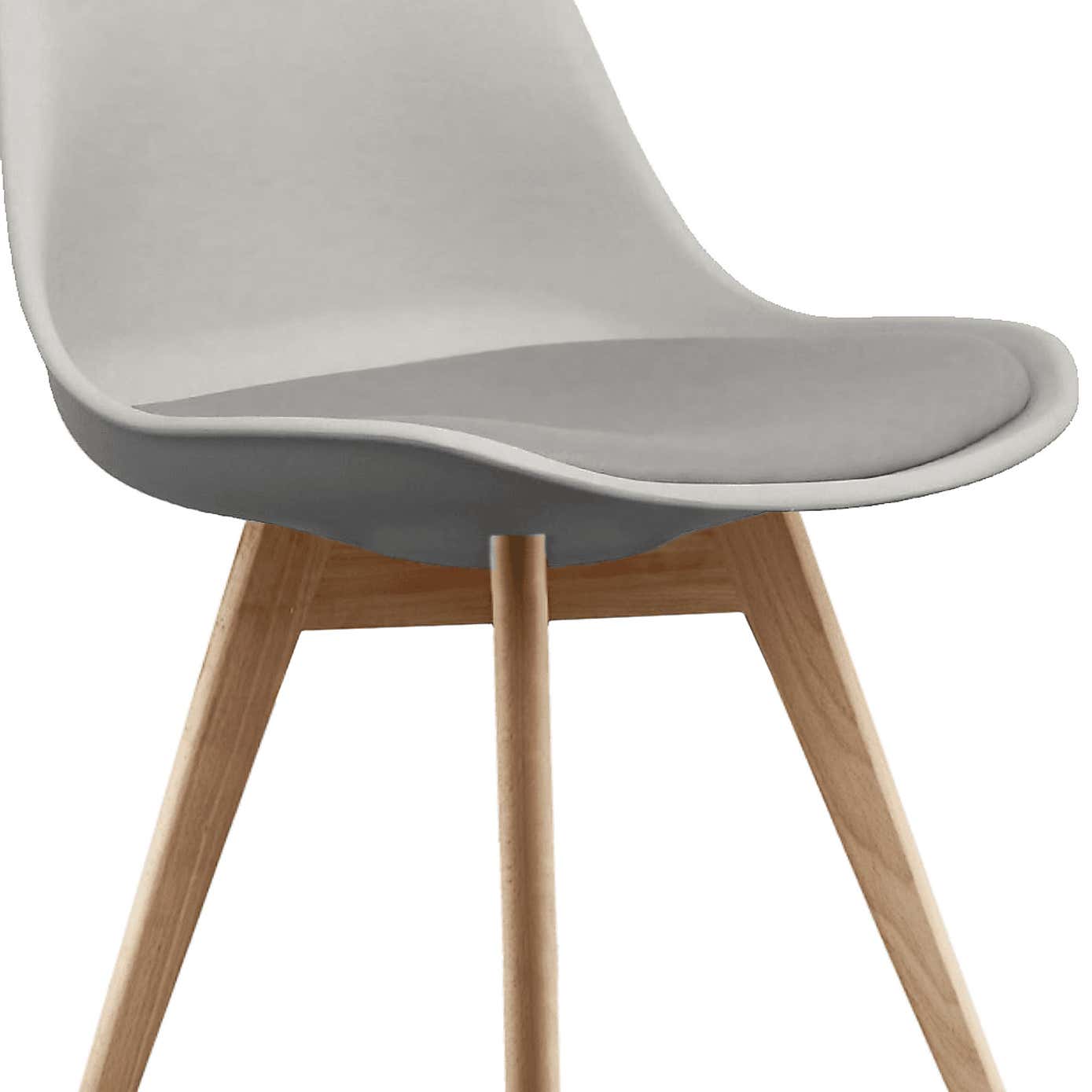 Fusion Living Soho Plastic Dining Chair with Squared Legs