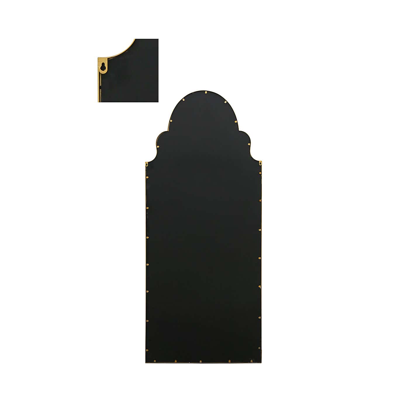 Arcus Crown Arched Indoor Outdoor Full Length Wall Mirror