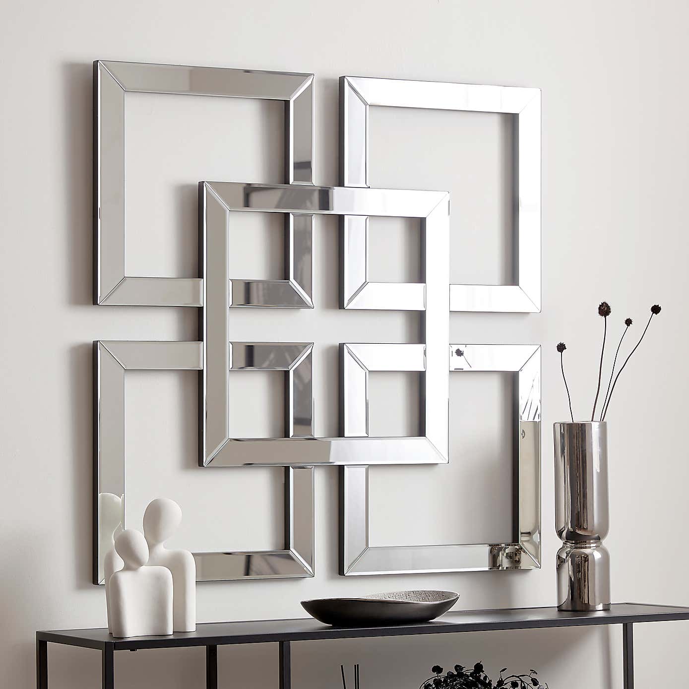 Luxe Decorative Geo Wall Art Mirror 85cm