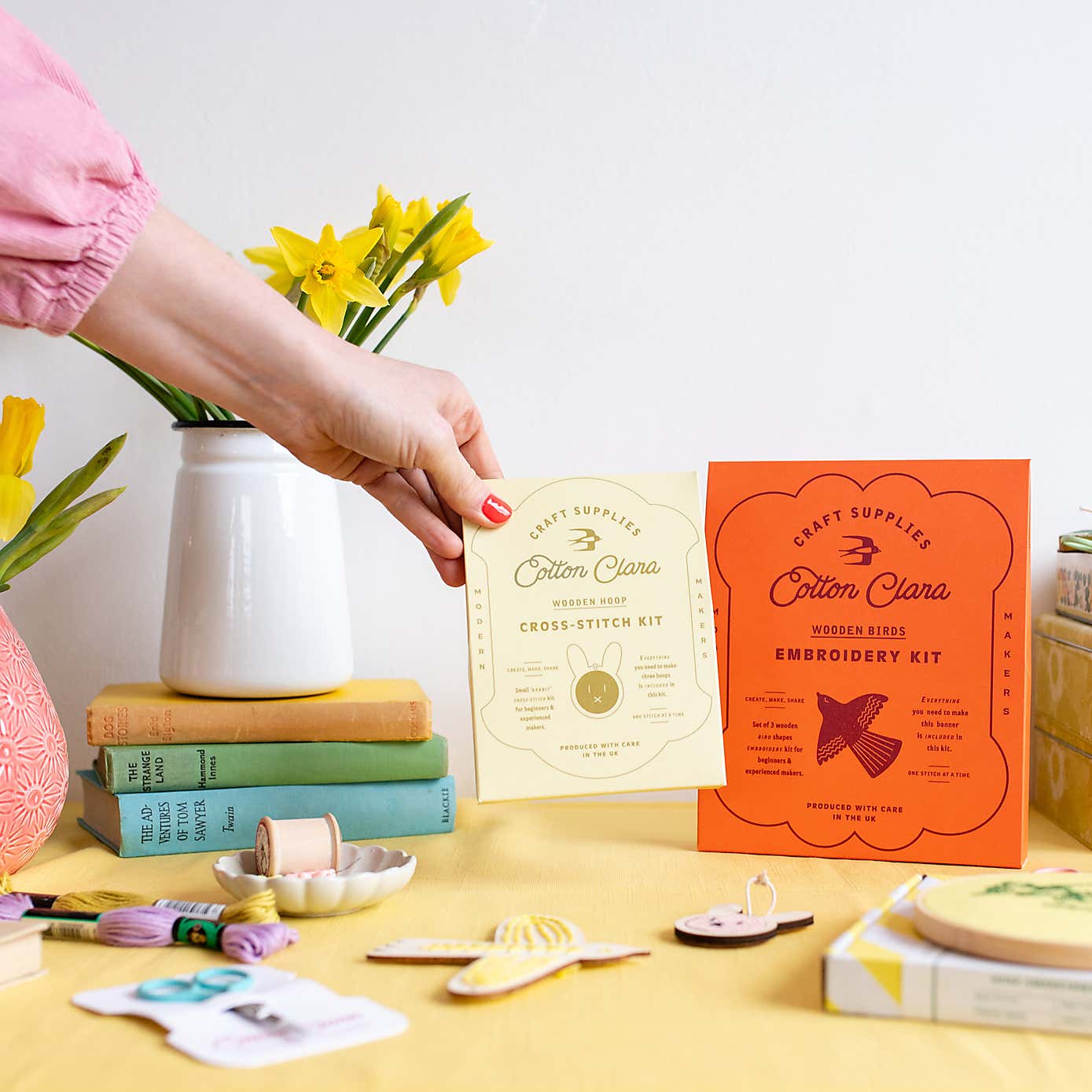 Cotton Clara Mini Bunnies Cross Stitch Kit