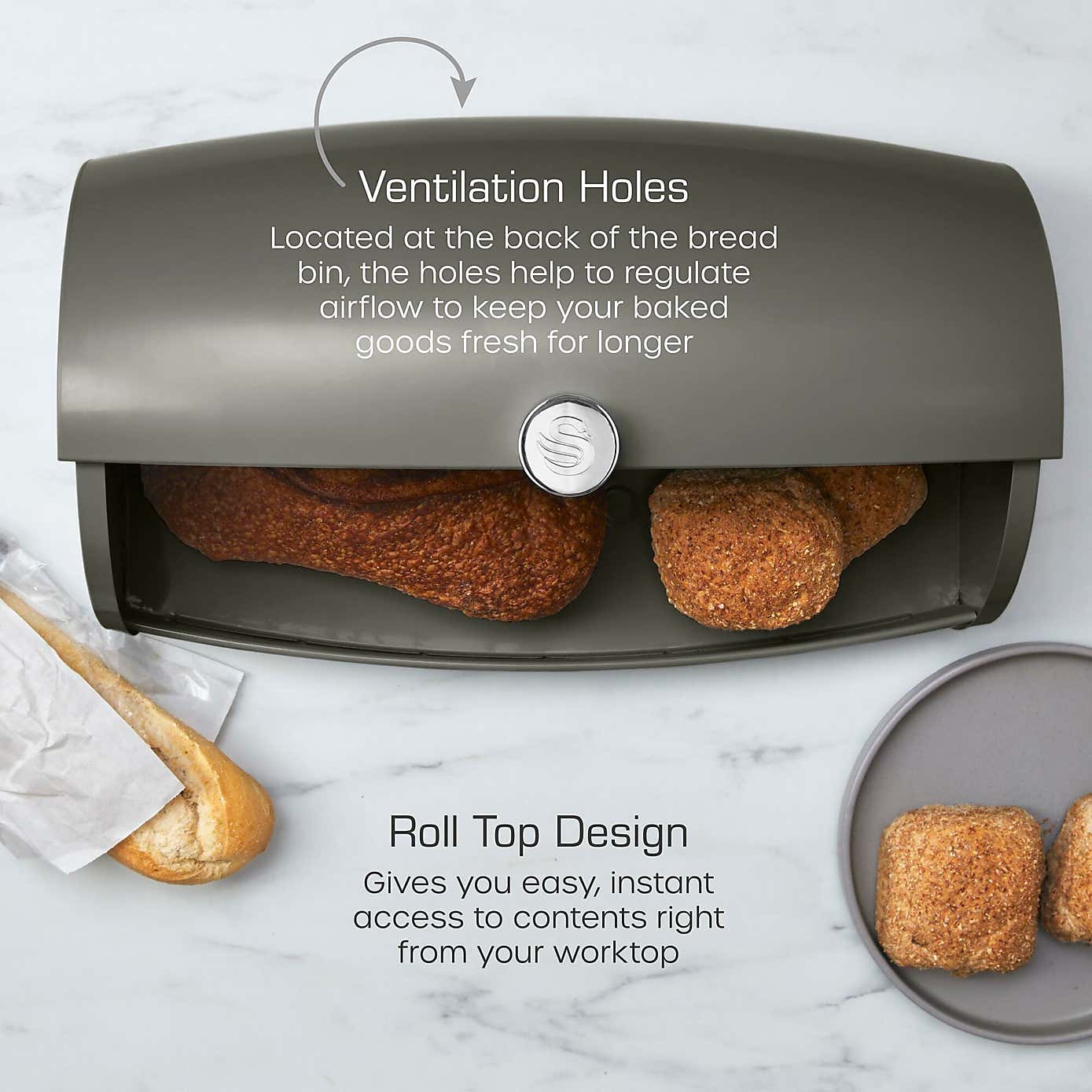 Swan Townhouse Bread Bin