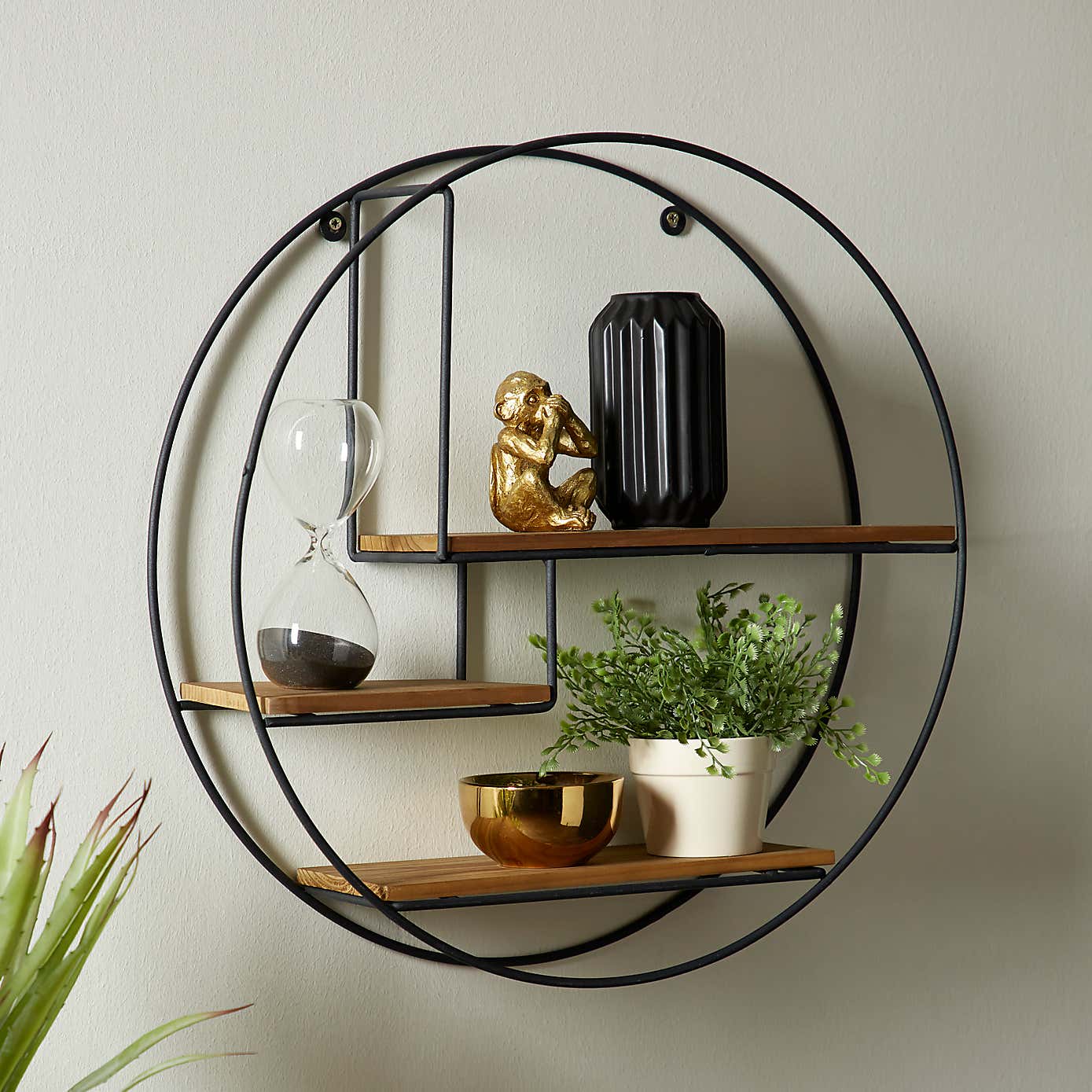 Industrial Large Circle Shelf