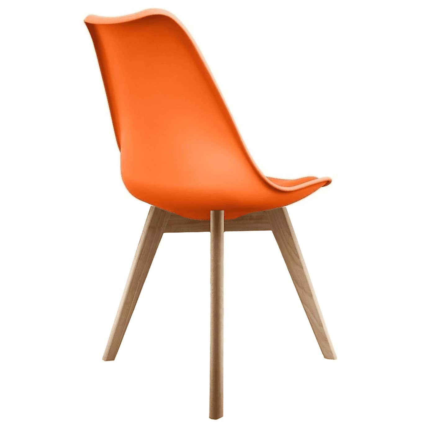 Fusion Living Soho Plastic Dining Chair with Squared Legs