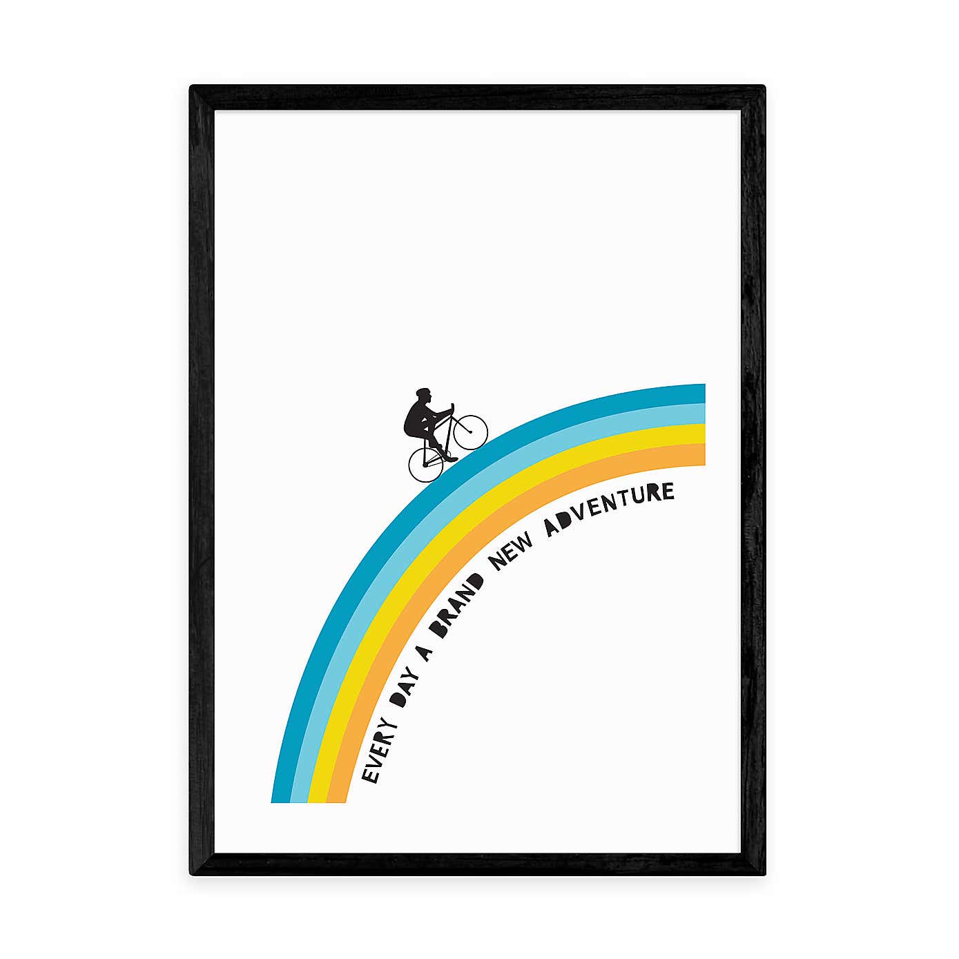 East End Prints Adventure Bicycle Print