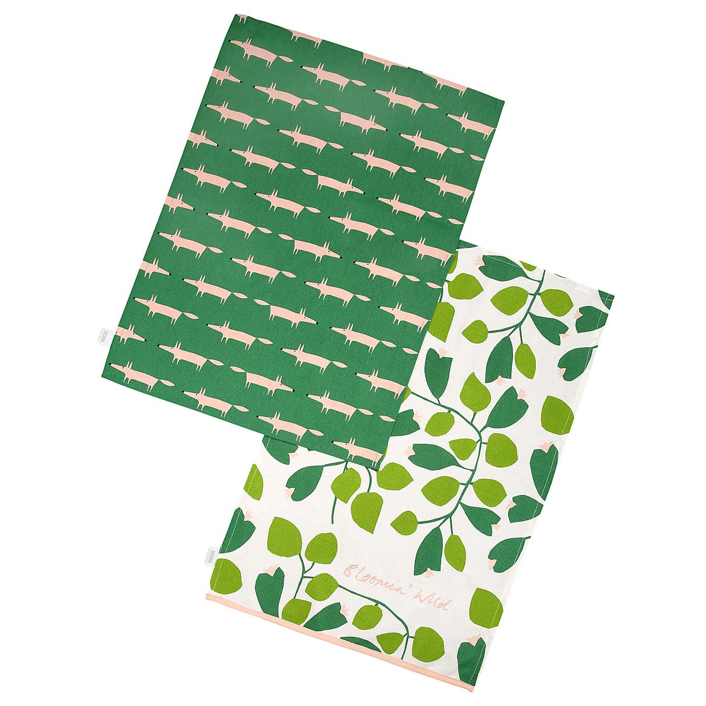 Scion Dexam Mr Fox Set of 2 Tea Towels