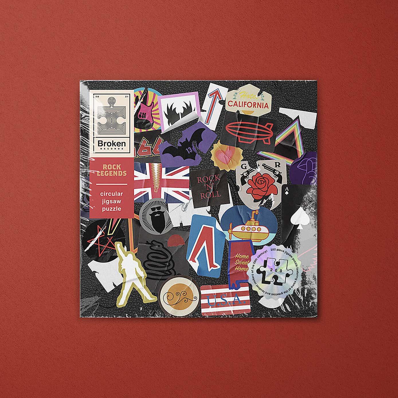 Luckies Rock Legends Broken Records 200 Piece Jigsaw Puzzle