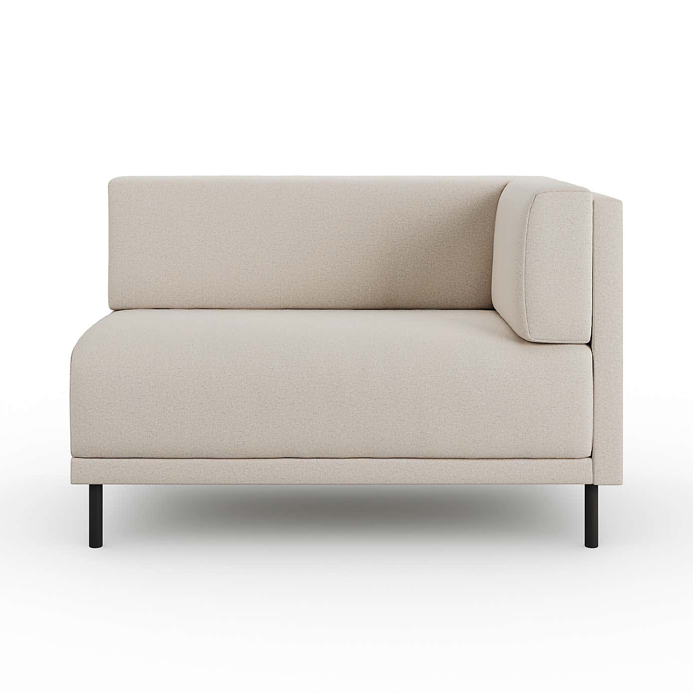 Mae Corner Dining Bench, Textured Weave